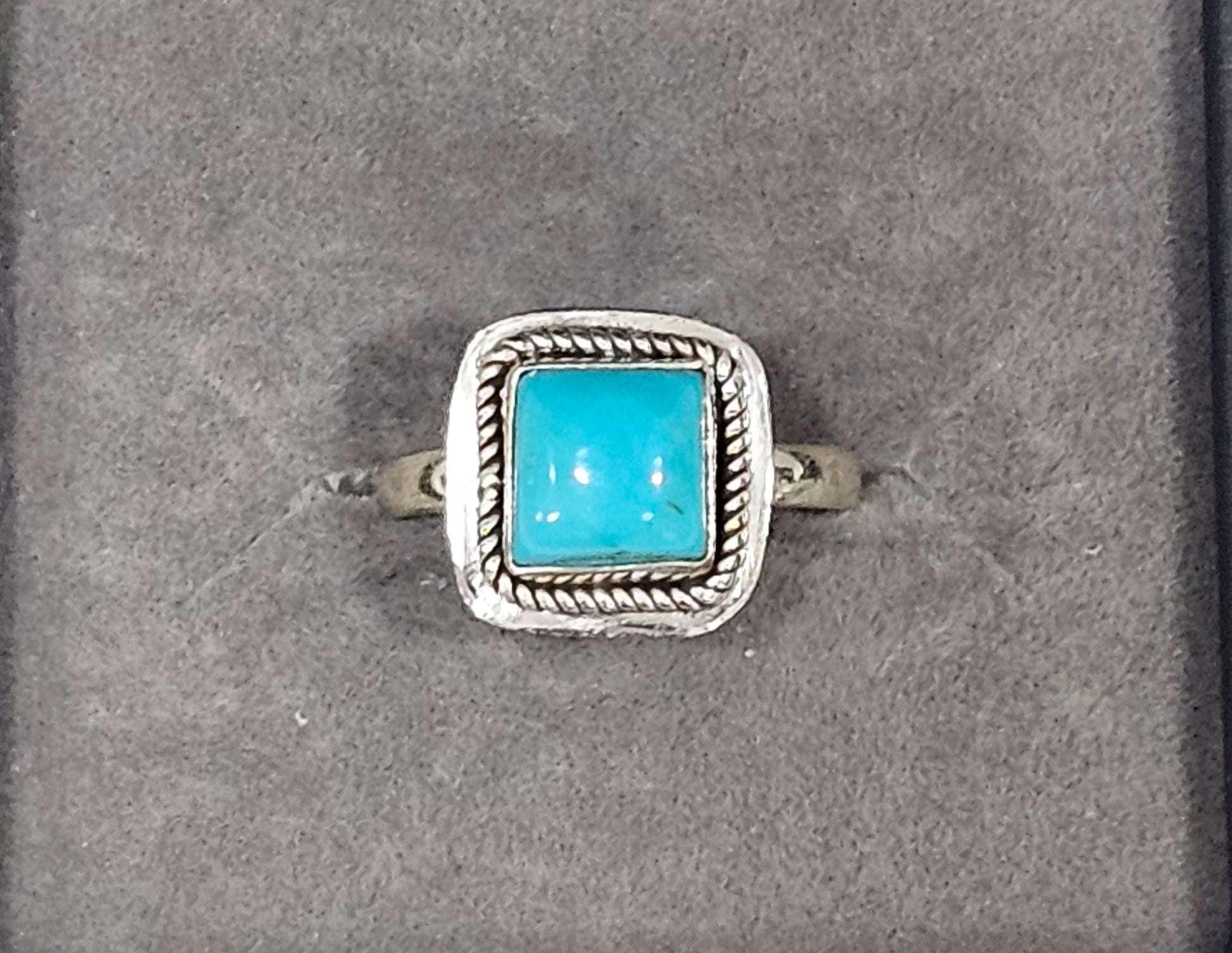 Sterling Silver Turquoise Gemstone Ring 6