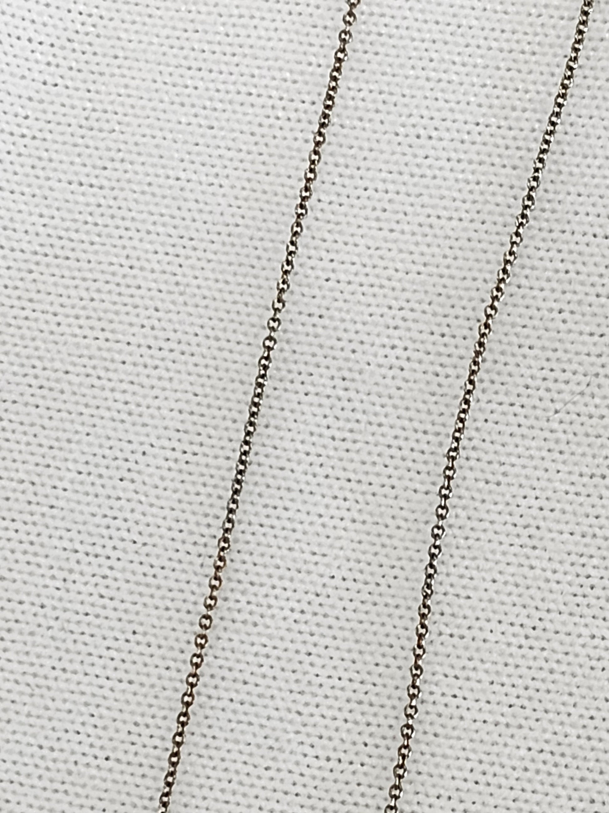 Sterling Silver Emerald Necklace - 18" to 20" Adjustable Chain