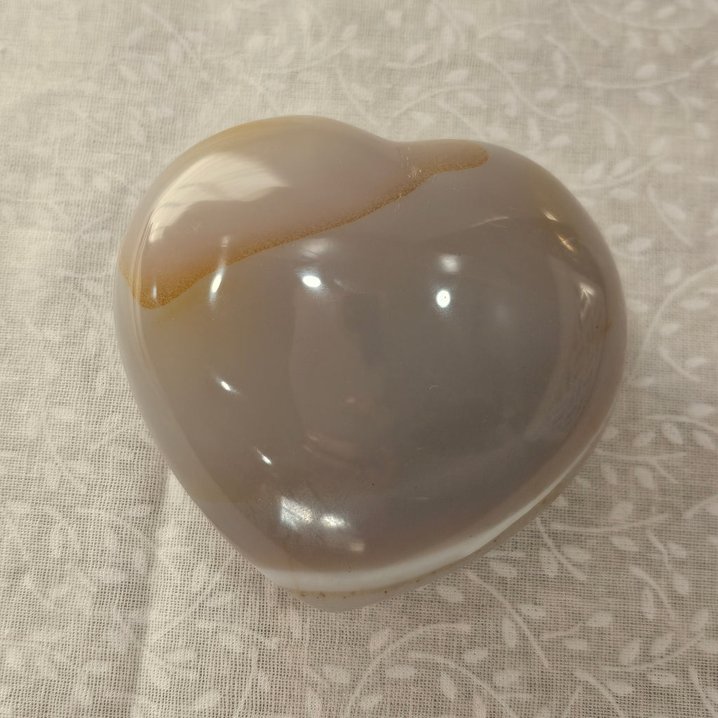 Agate Crystal Heart