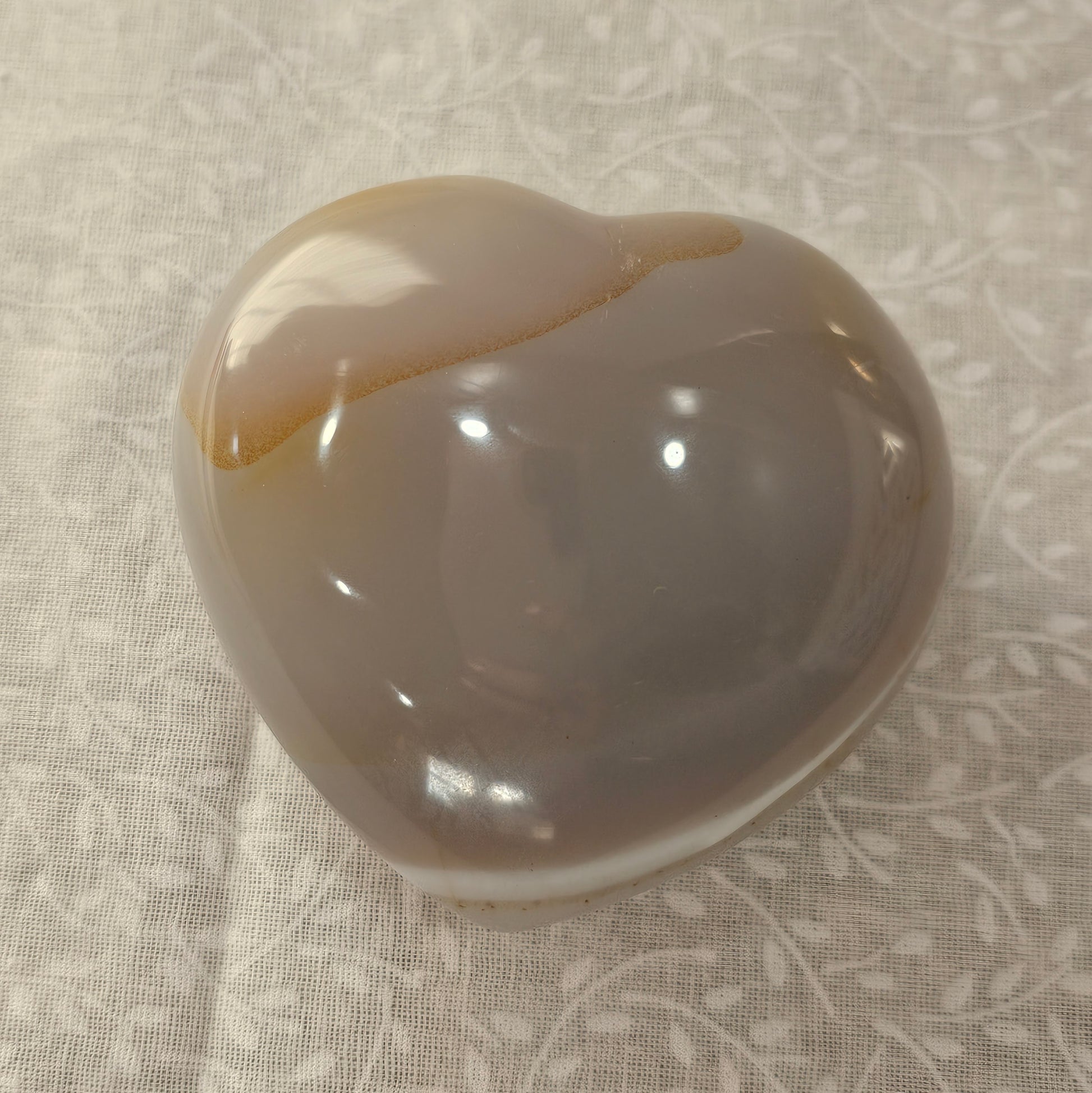 Agate Crystal Heart