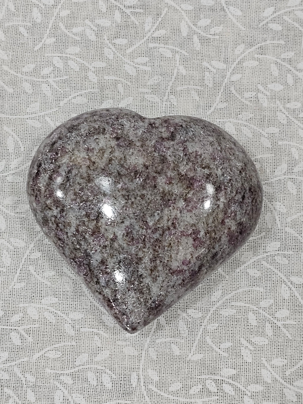 Ruby Feldspar Crystal Heart