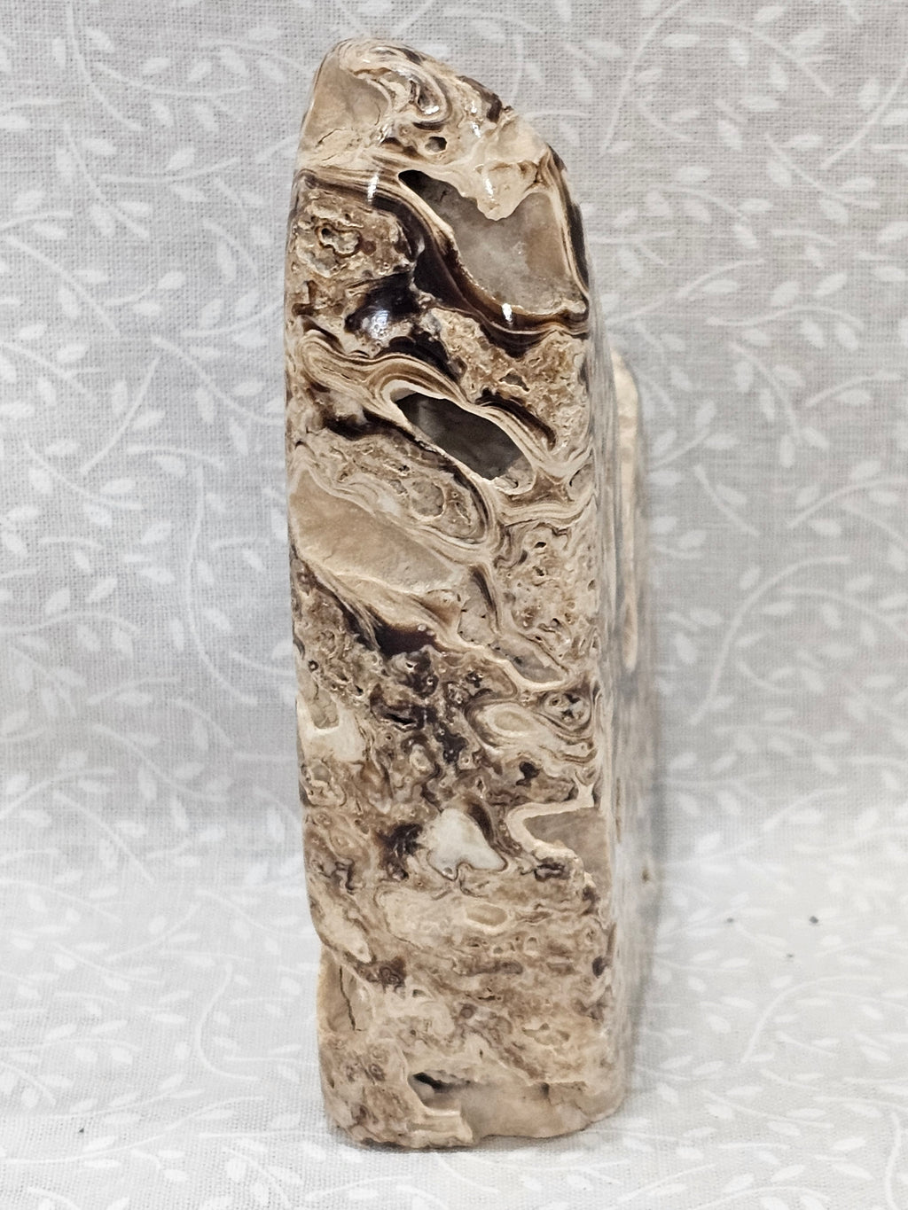 Chocolate Calcite Free Form with Portal 4 Inch