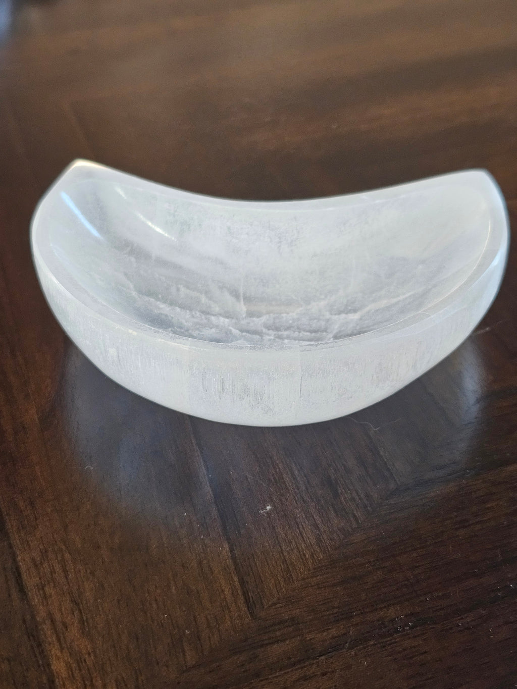 Selenite Crystal Moon Bowl