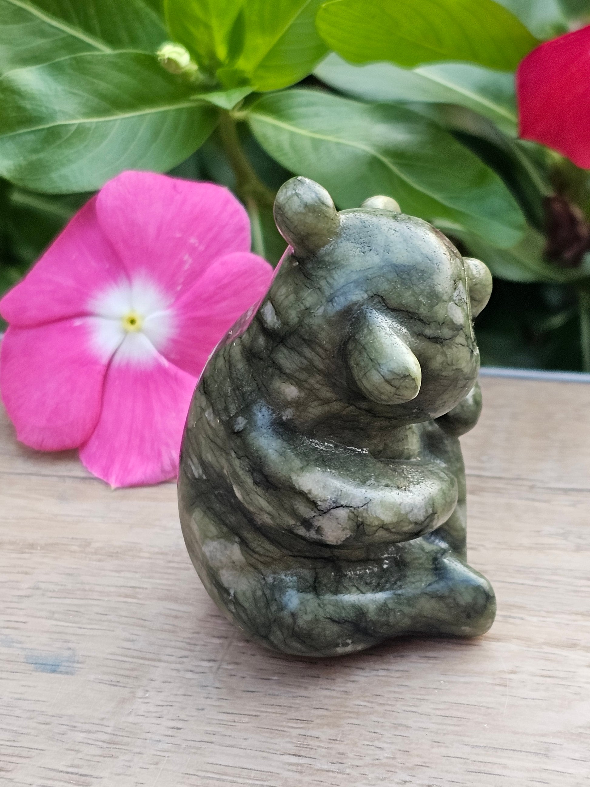Serpentine Crystal Bear