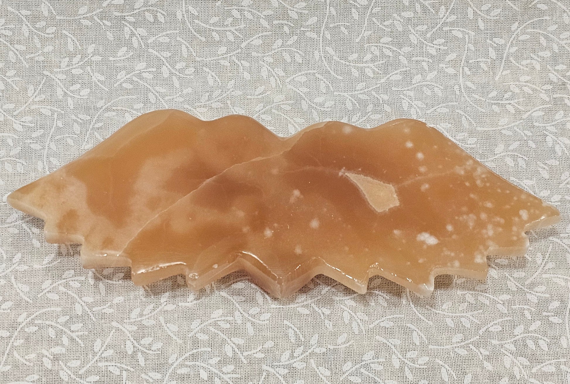 Honey Calcite Crystal Heart with Wings