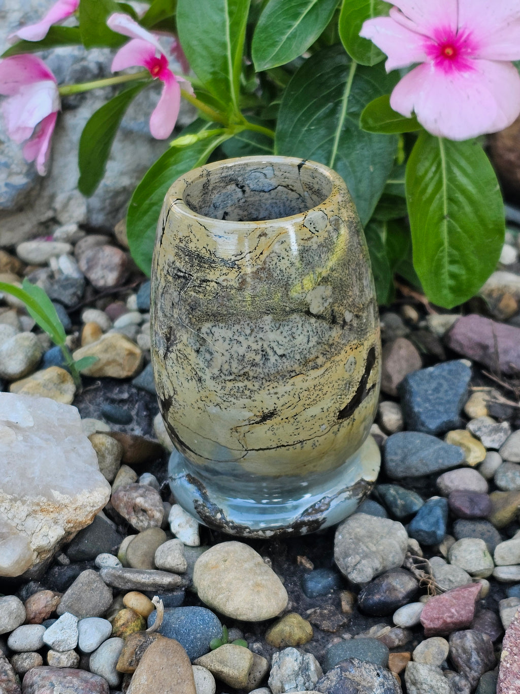 Picture Jasper Crystal Vase