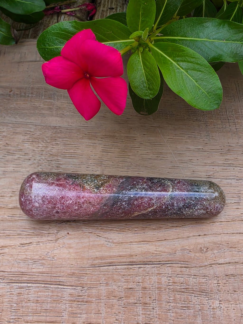 Rhodonite Crystal Massage Wand