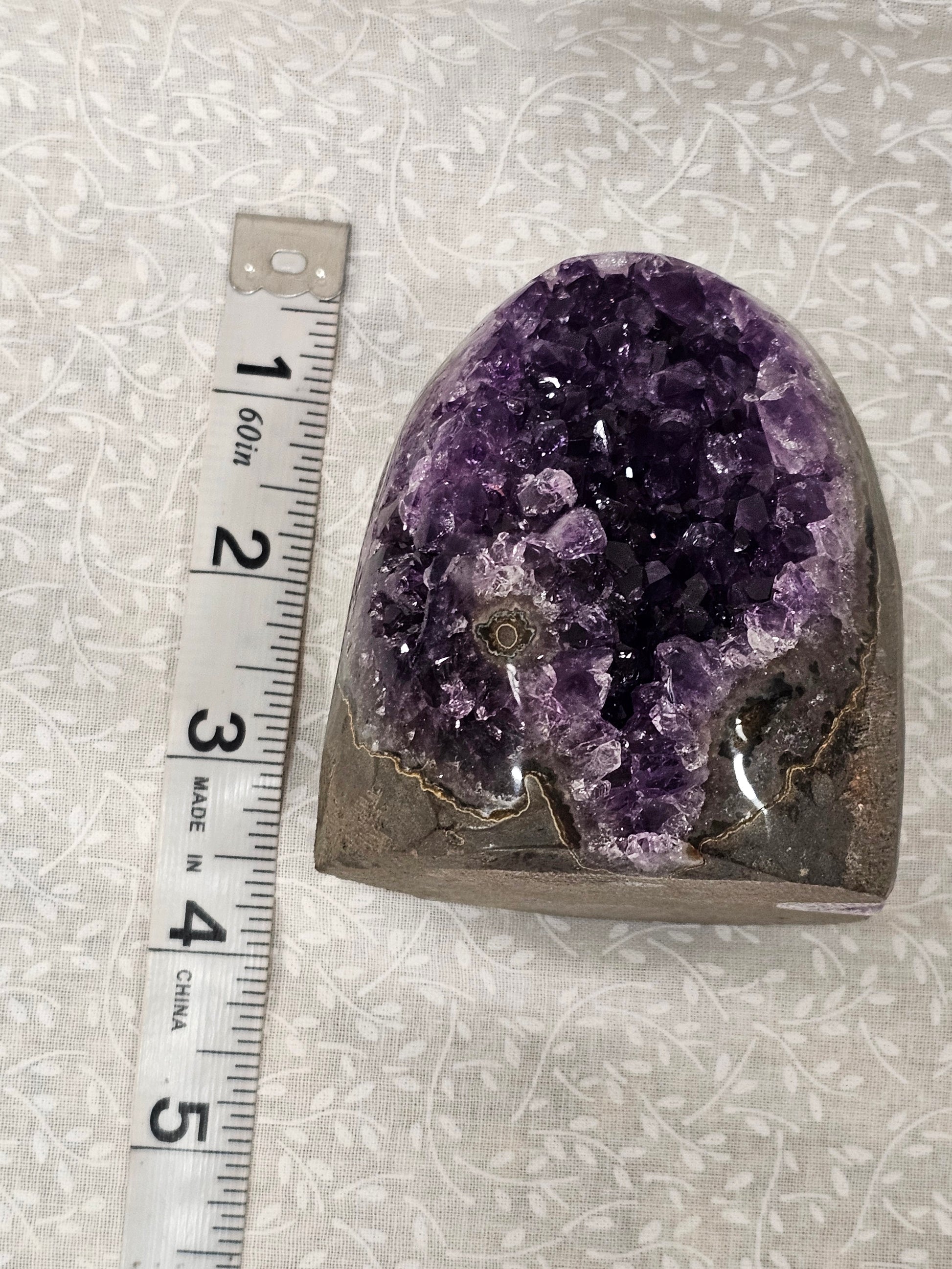 Amethyst Raw Crystal Cut Base