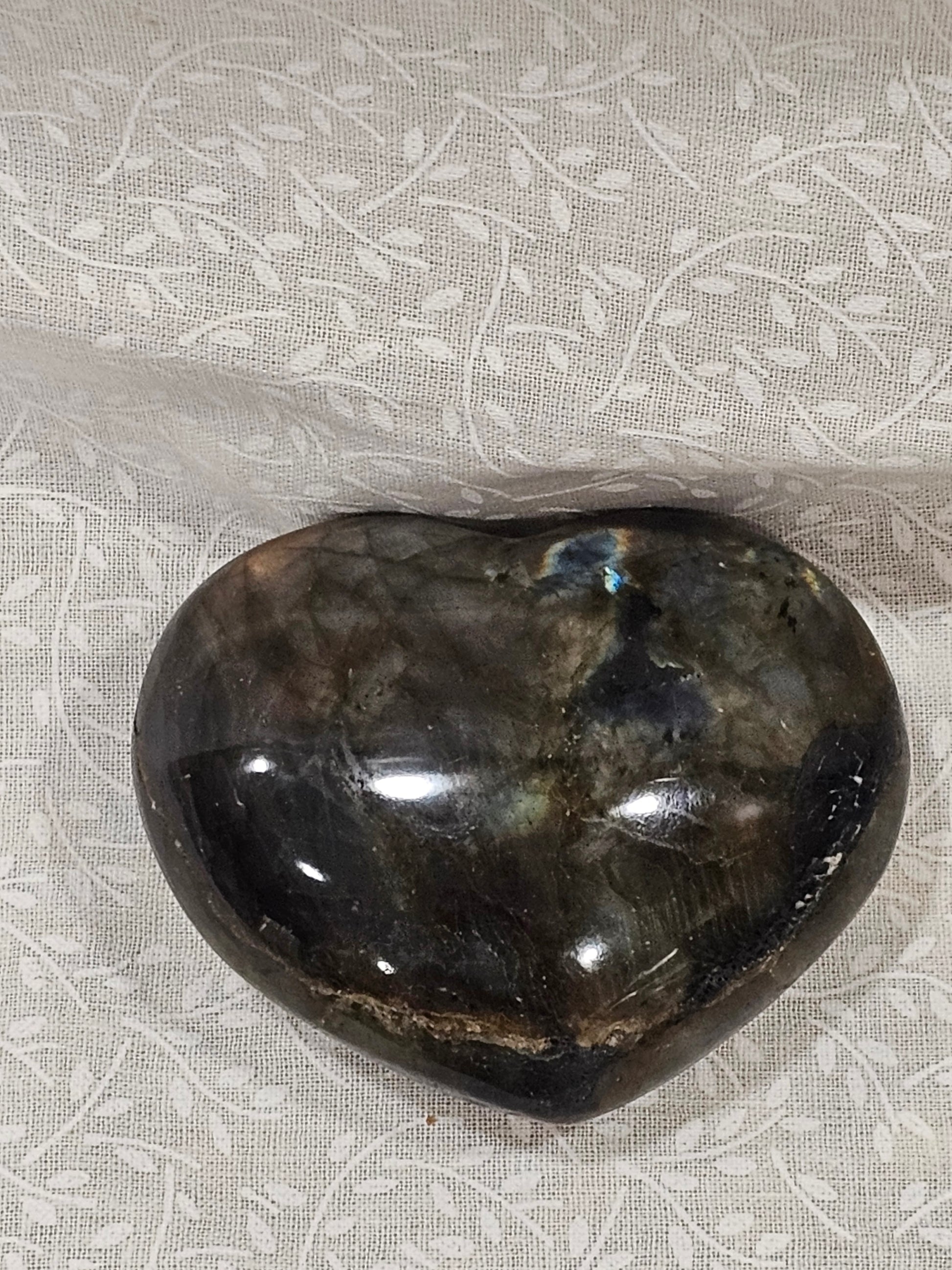 Labradorite Crystal Heart