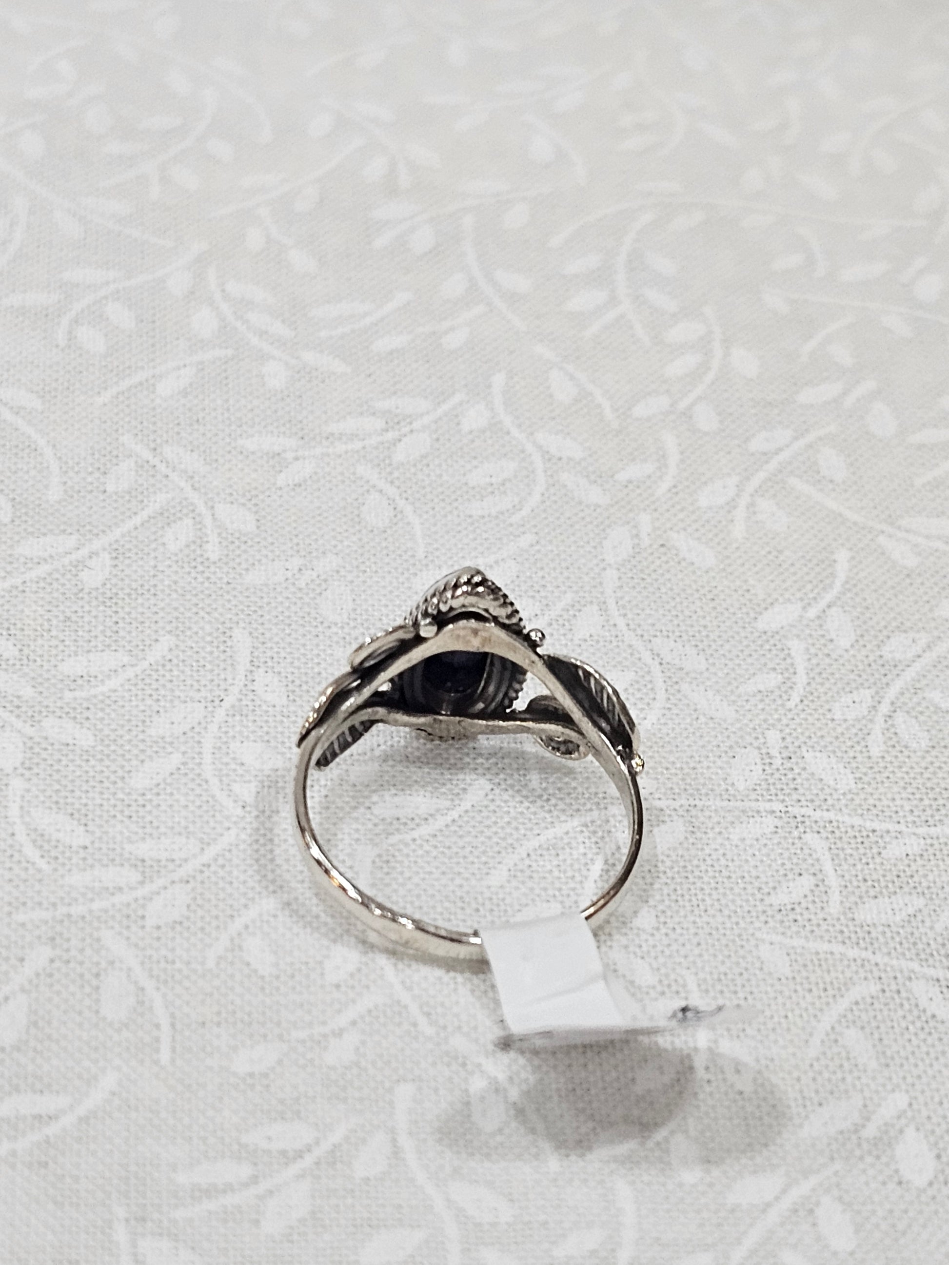 Sterling Silver Sapphire Gemstone Ring 6