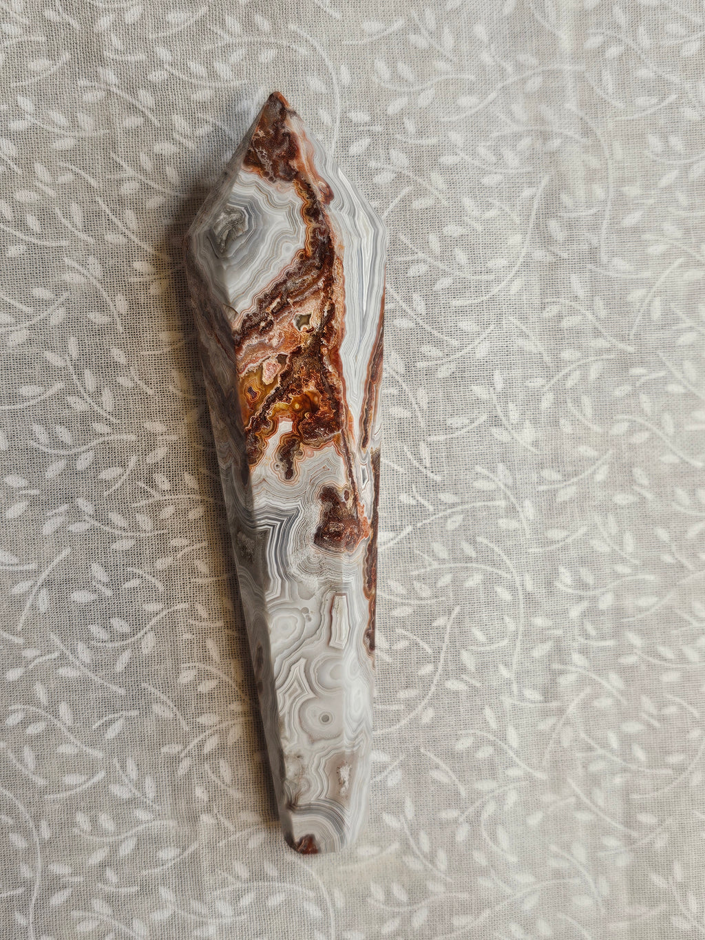 Crazy Lace Agate Crystal Point - Natural Stone