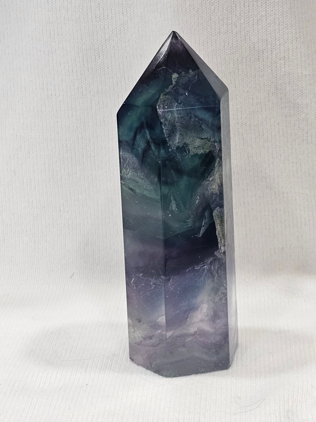 Rainbow Fluorite Crystal Tower