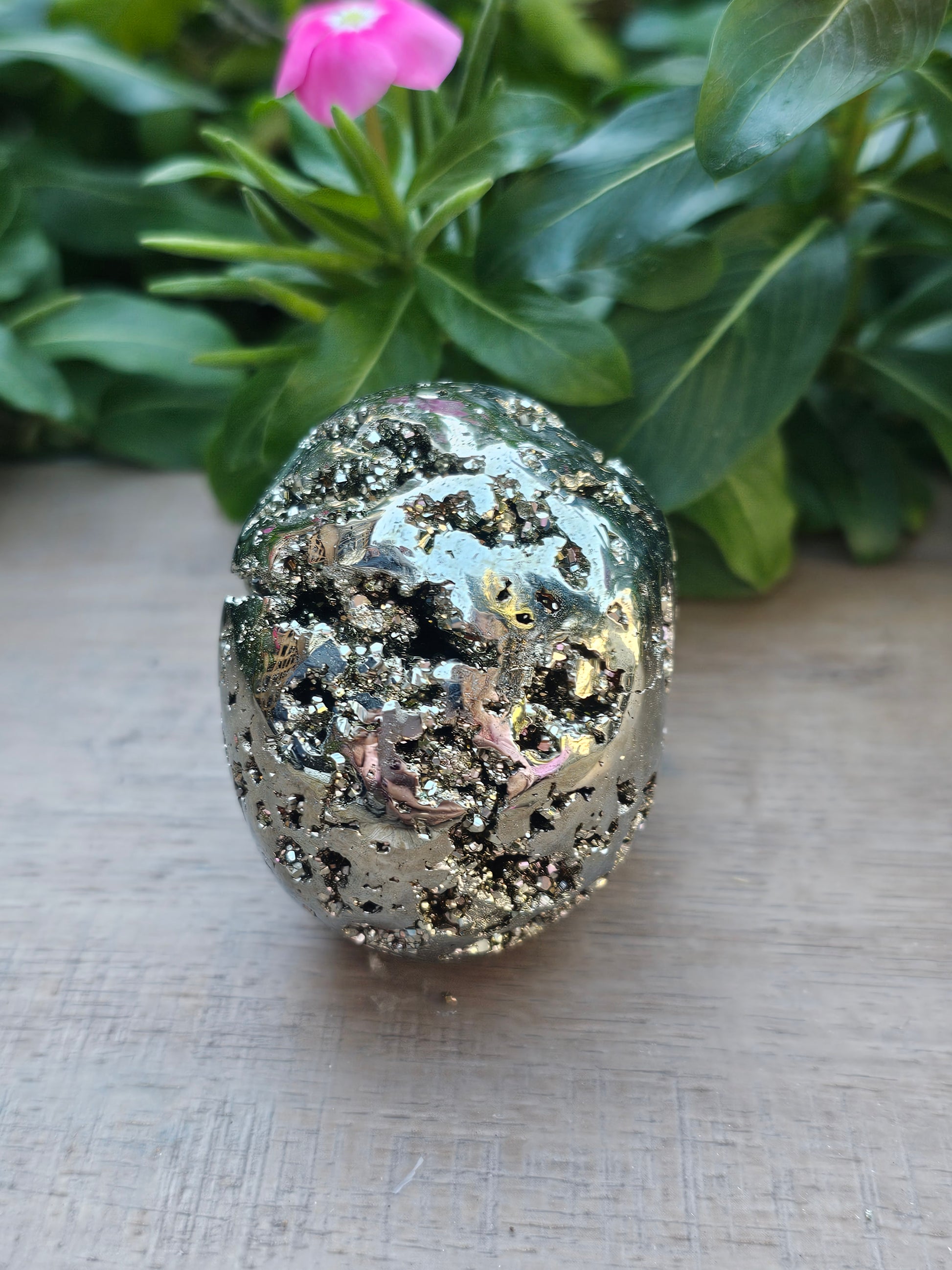 Pyrite Skull Carving - Natural Golden Fool's Gold Crystal Skull 2.7"