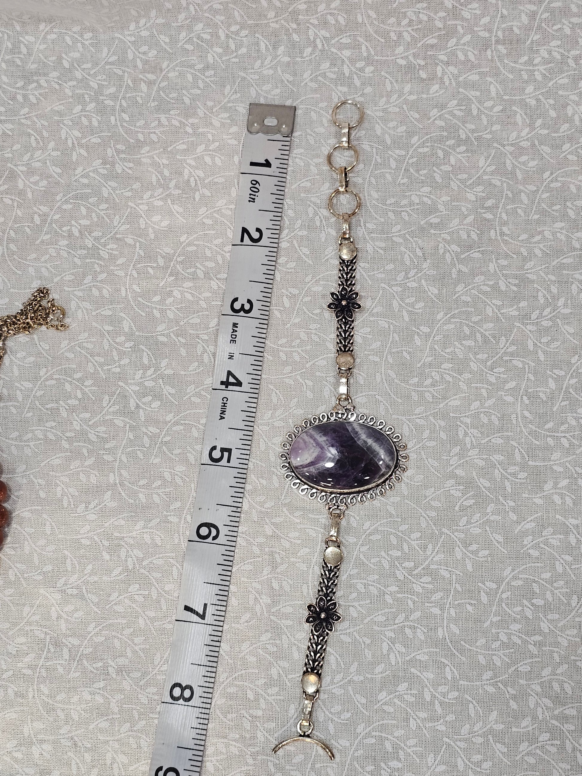 Sterling Silver Amethyst Gemstone Bracelet