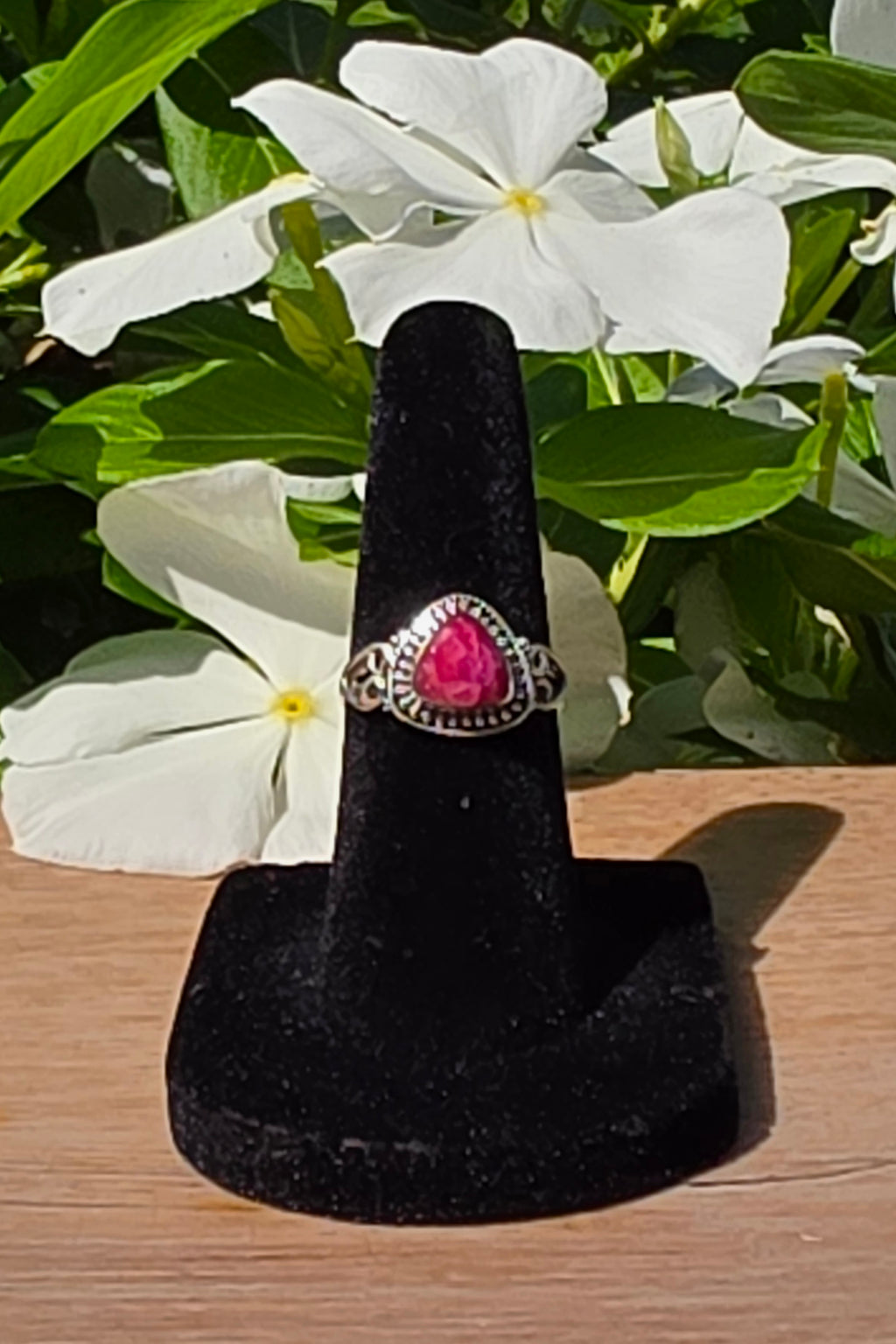 Sterling Silver Ruby Ring – Size 4.5