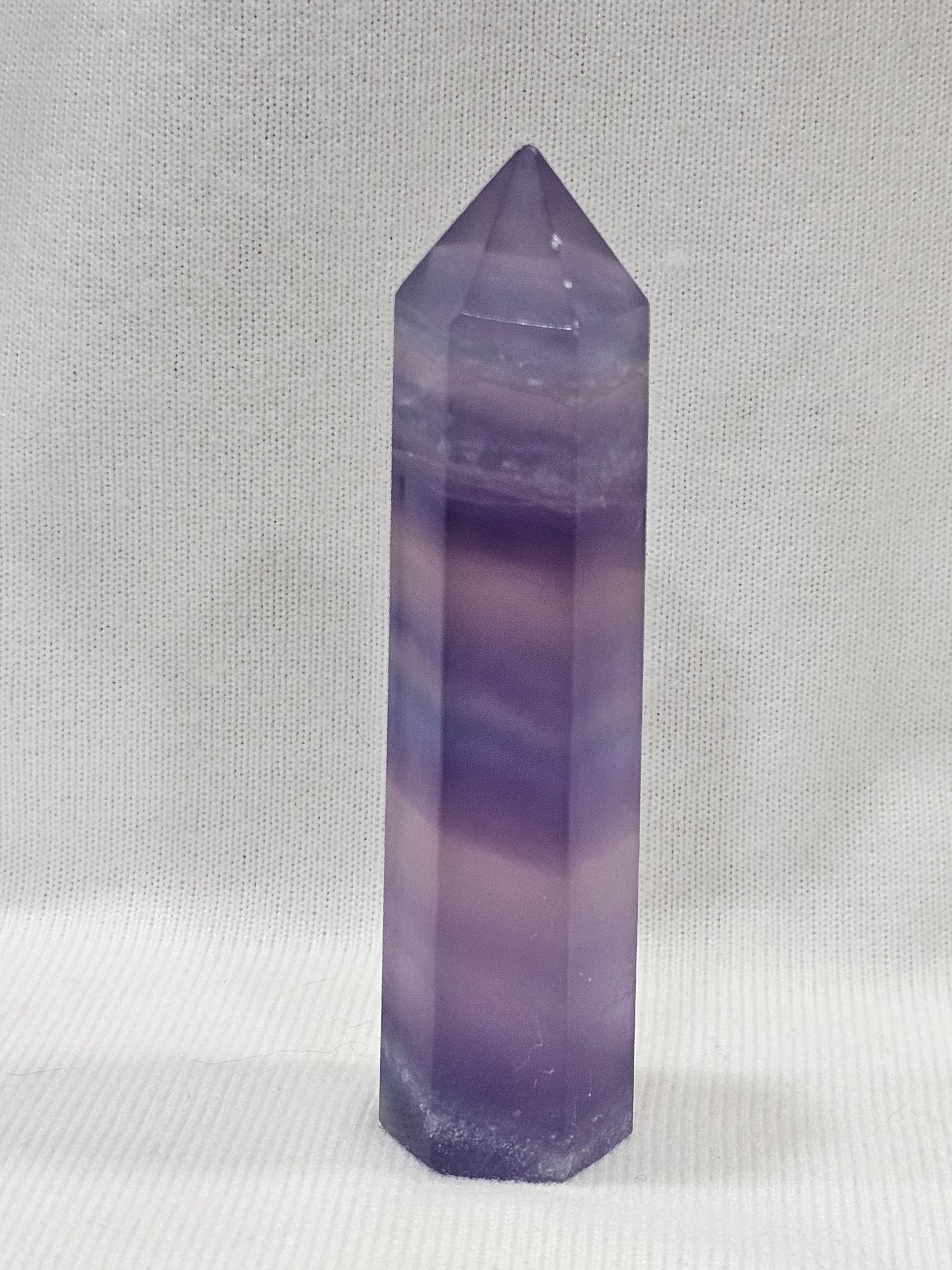 Rainbow Fluorite Point Crystal Tower
