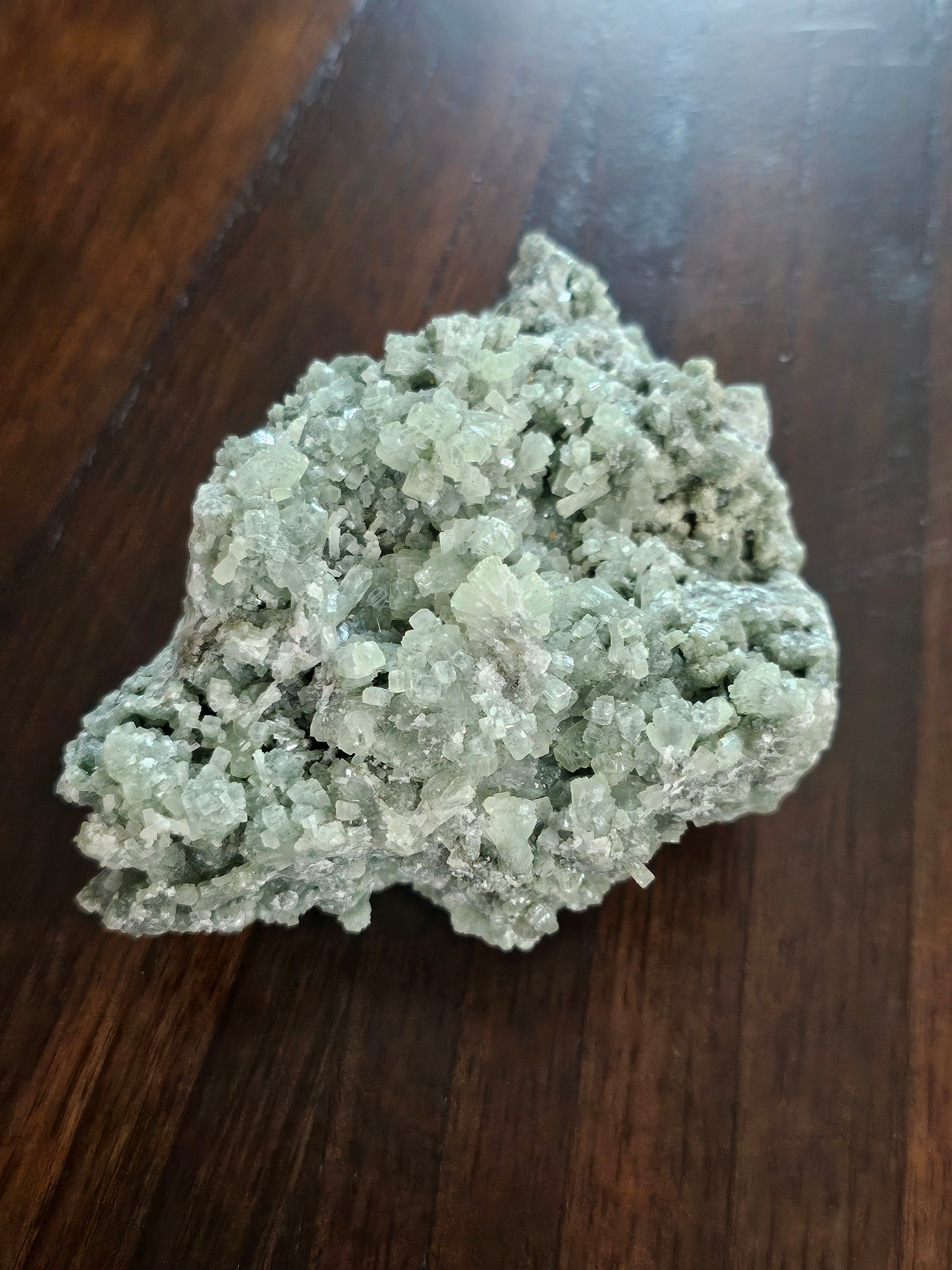 Prehnite Raw Crystal Cluster