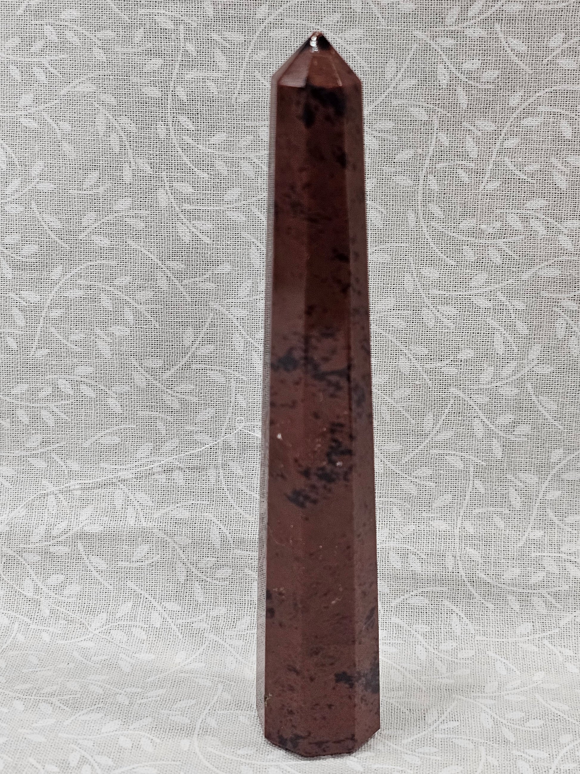 Mahogany Obsidian Crystal Tower