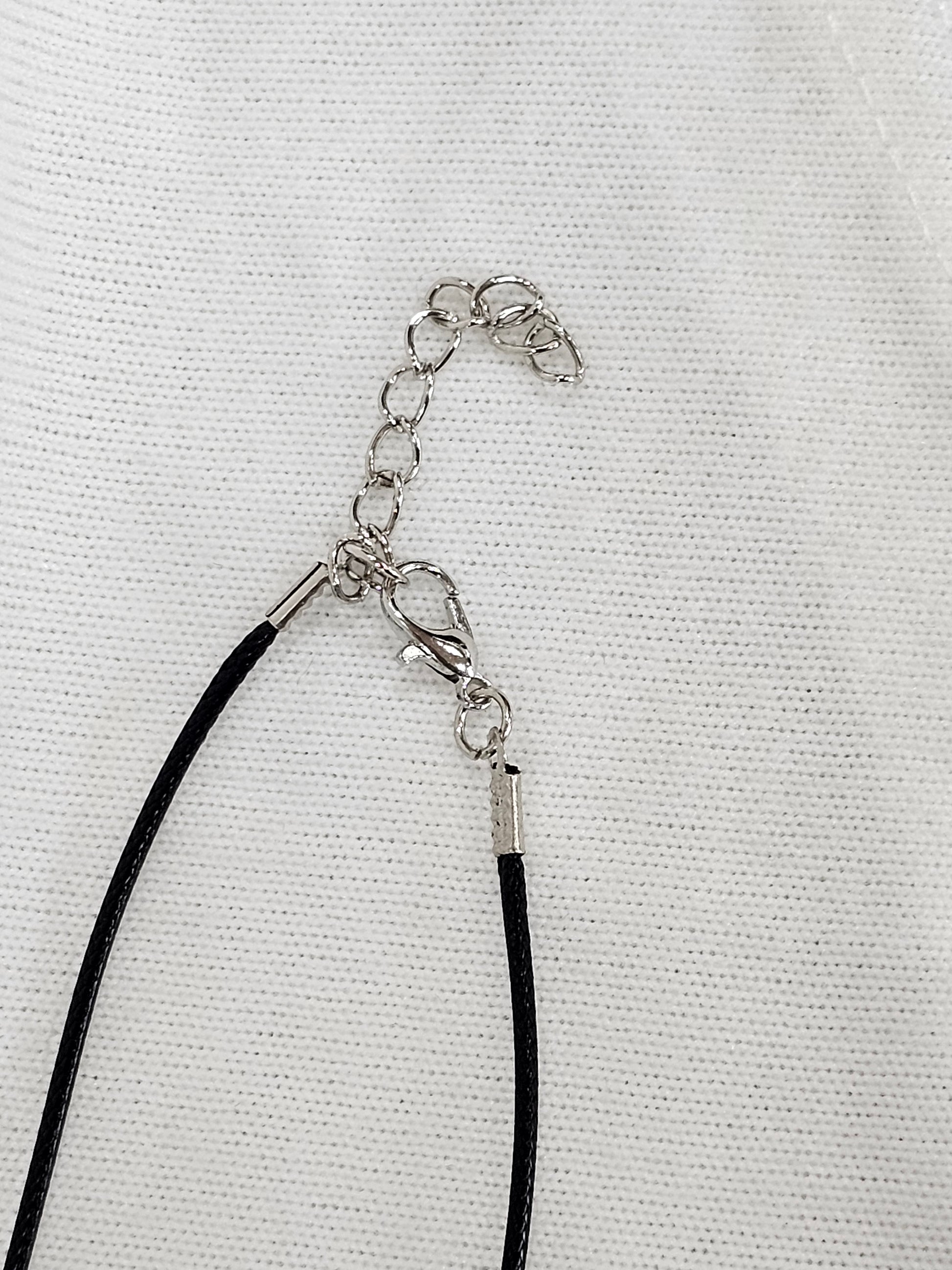 Labradorite Necklace on Corded Rope Chain