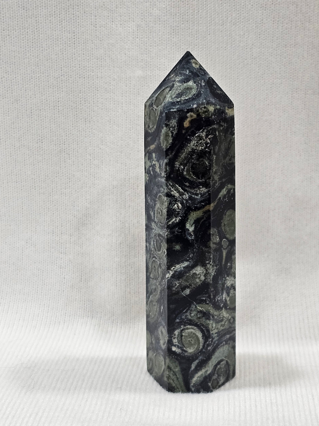 Kambaba Jasper Crystal Tower | 3.5" Natural Stone Point