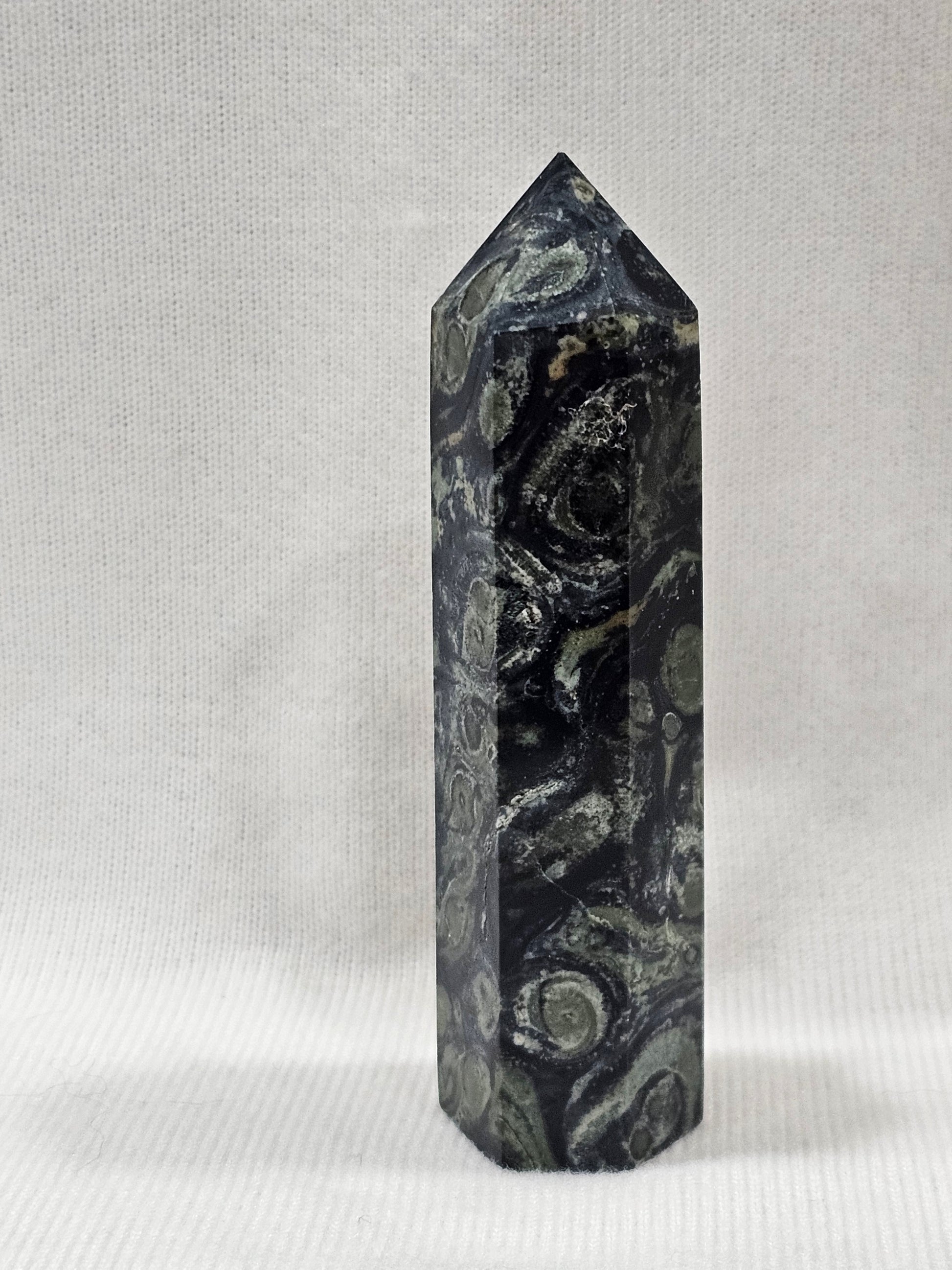 Kambaba Jasper Crystal Tower | 3.5" Natural Stone Point
