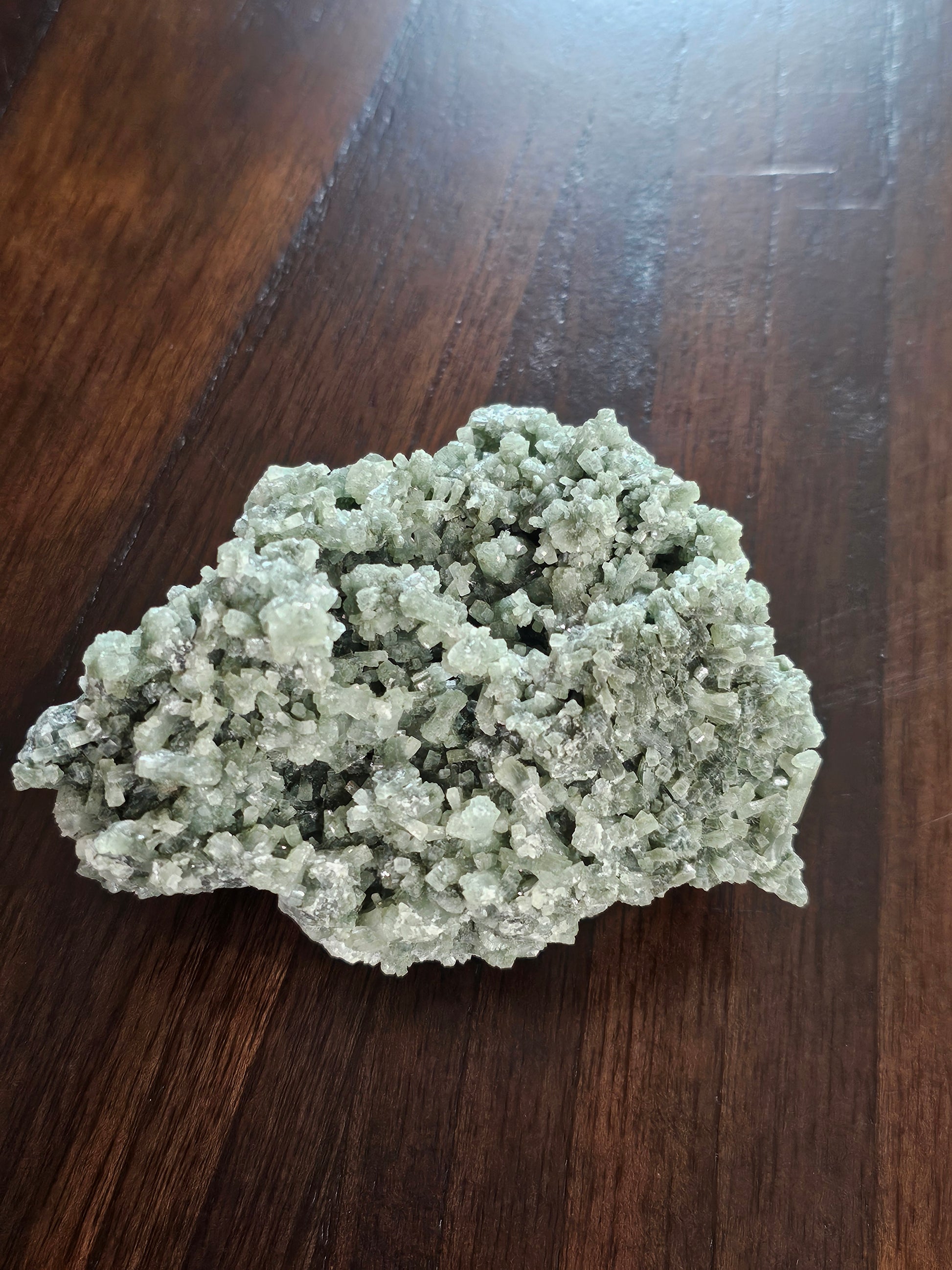 Prehnite Raw Crystal Cluster