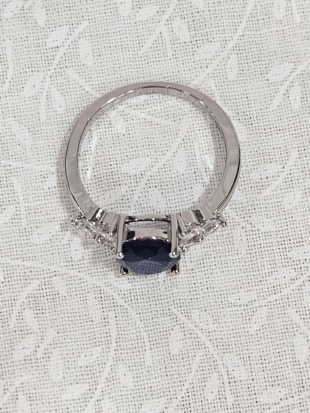 Sterling Silver Sapphire Gemstone Ring 8