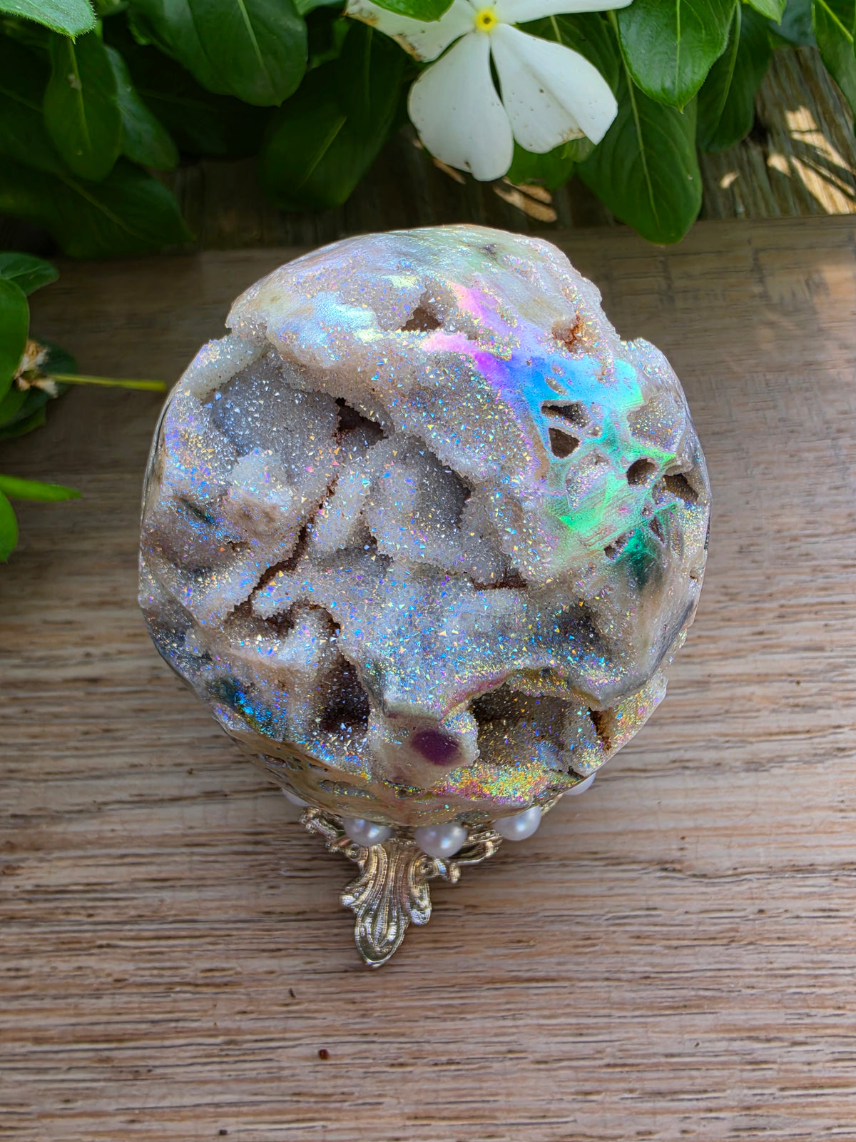 Aura Sphalerite Crystal Egg
