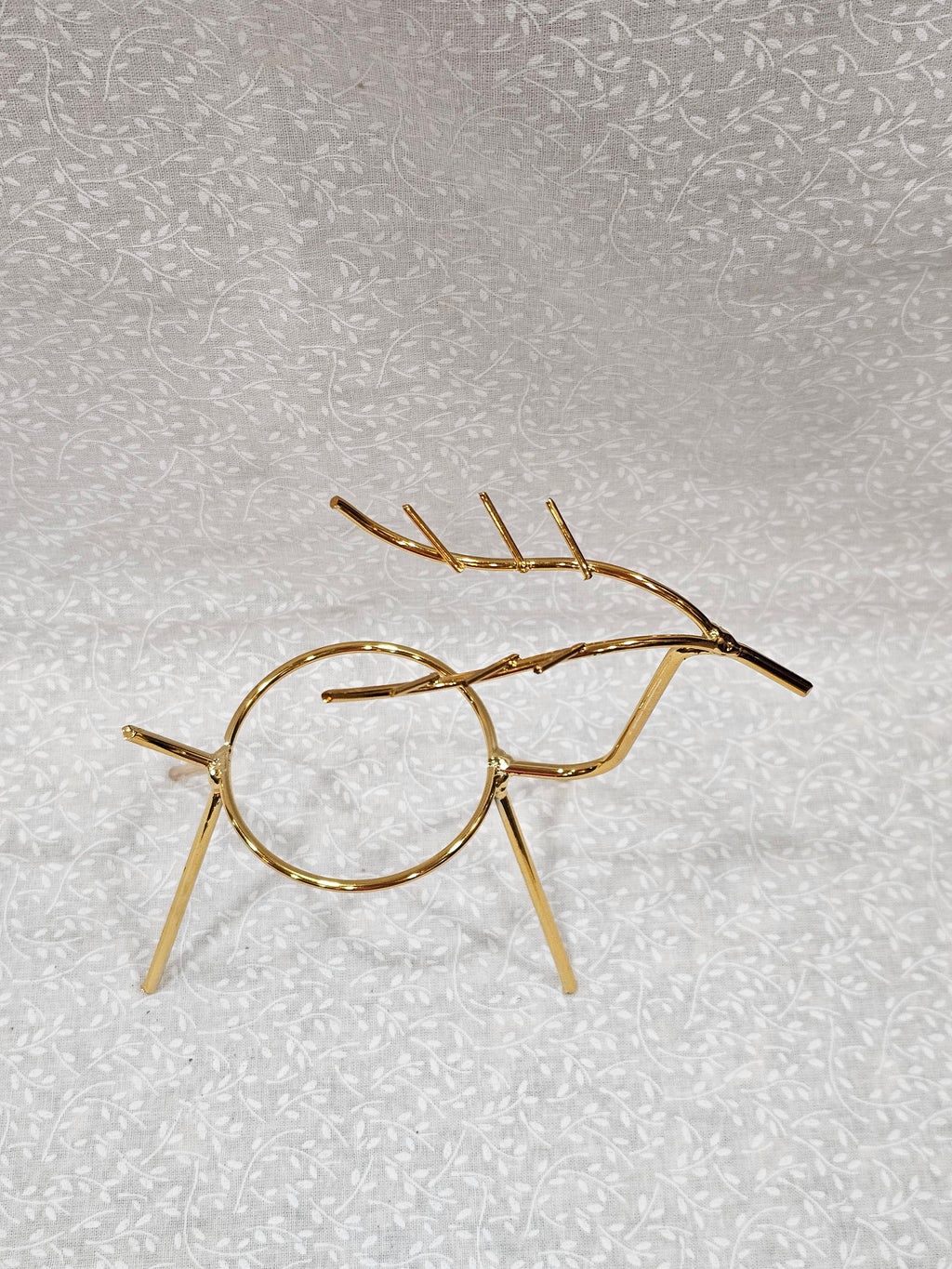 Crystal Sphere Holder Stand Deer Design