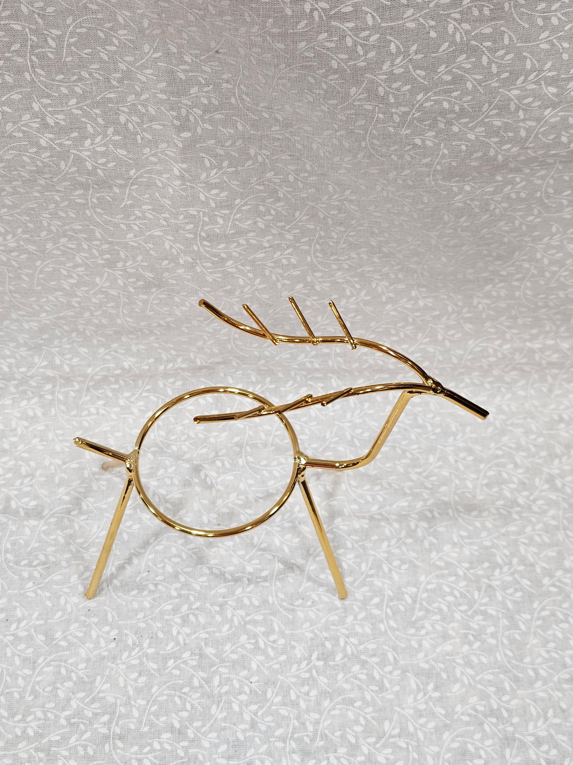 Crystal Sphere Holder Stand Deer Design