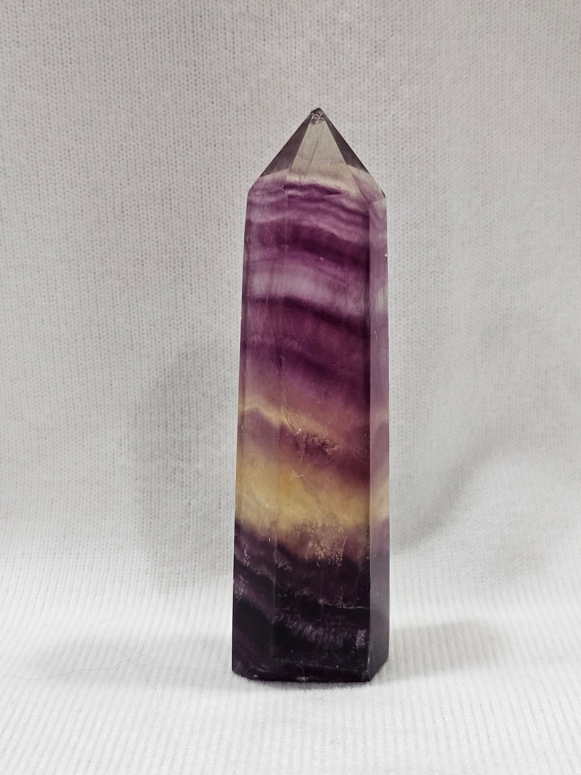 Rainbow Fluorite Crystal Tower Approximately 3.5" Tall