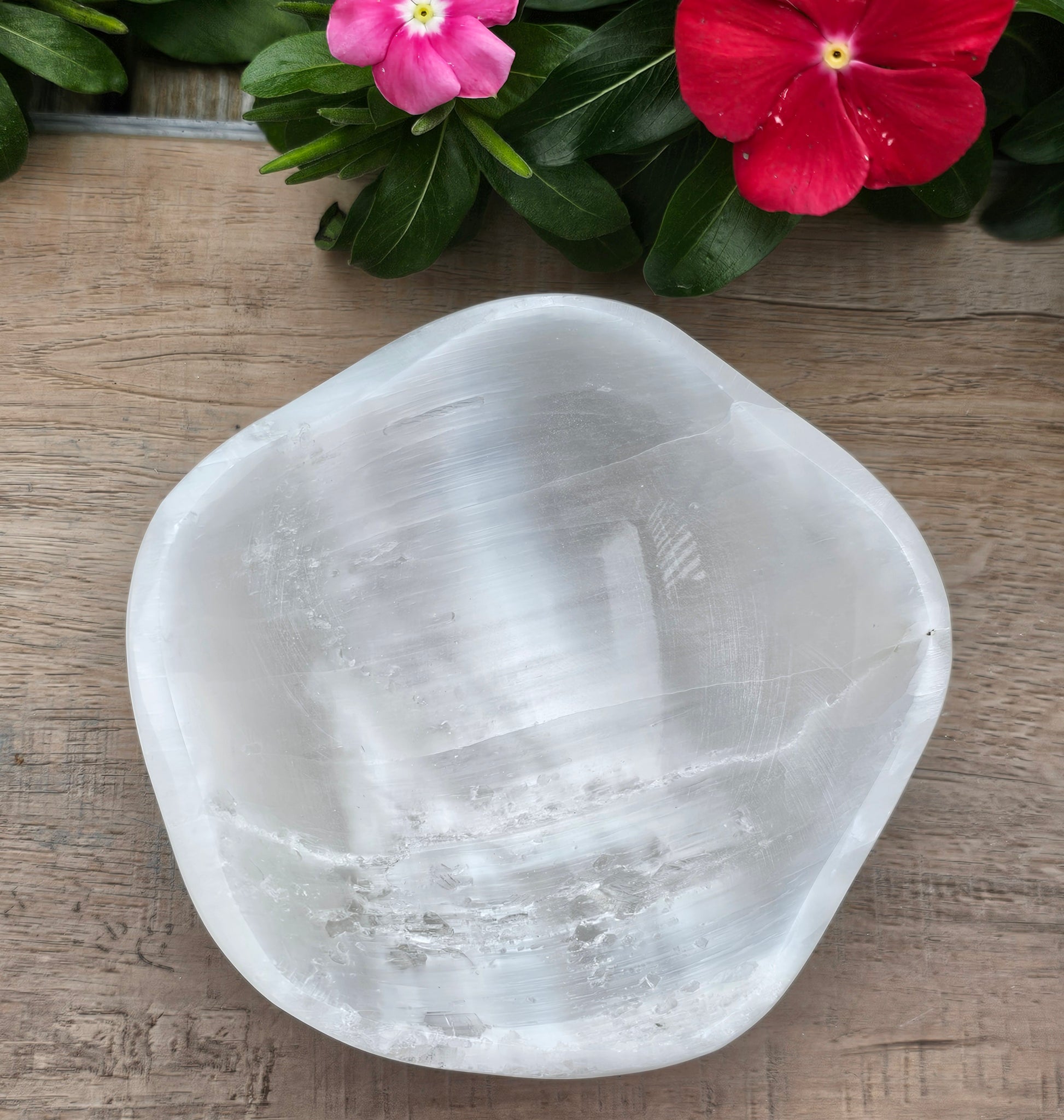 Selenite Crystal Bowl - Natural White Selenite Charging Bowl for Crystals