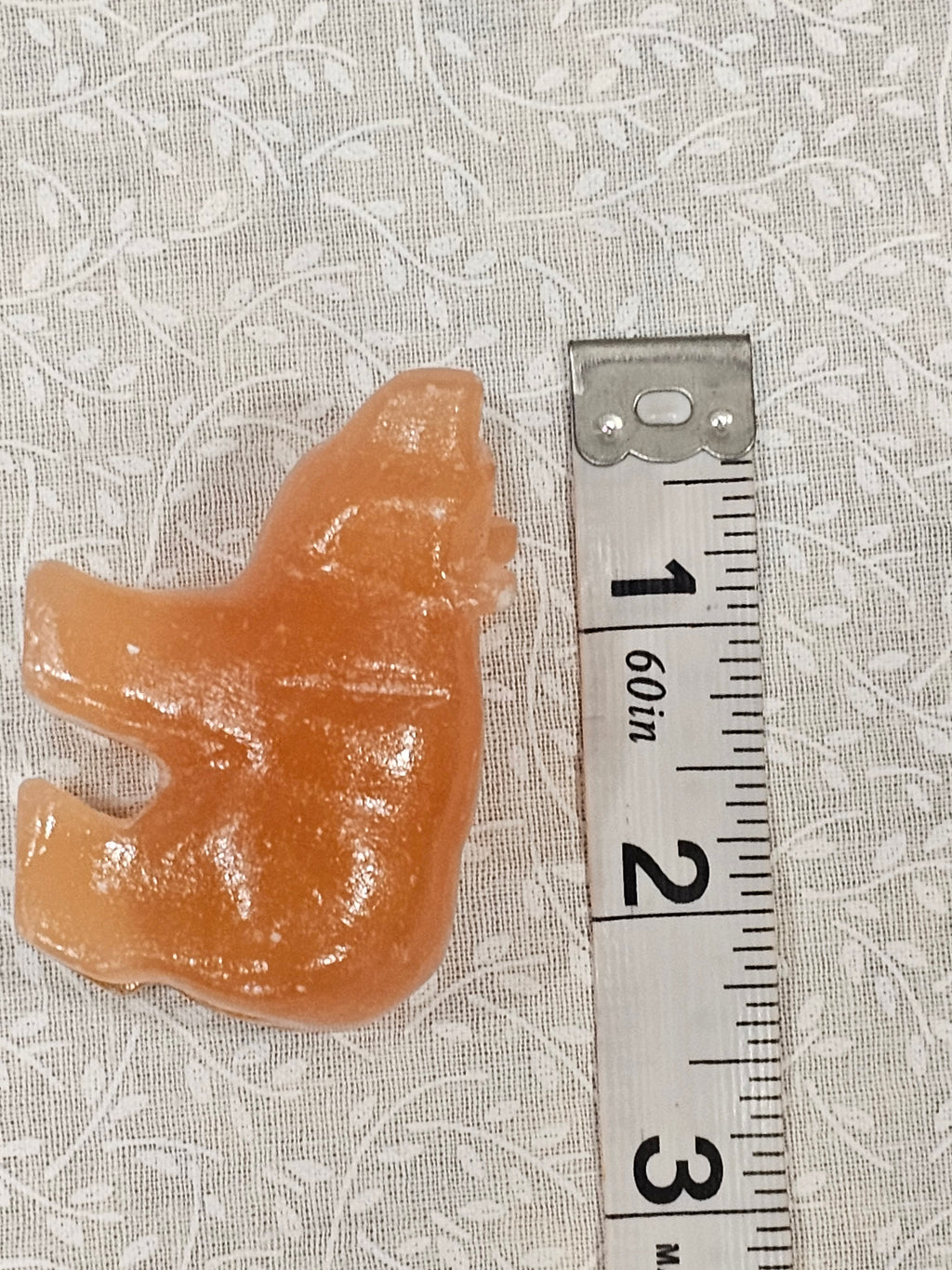 Orange Calcite Crystal Bear 2.25 Inch