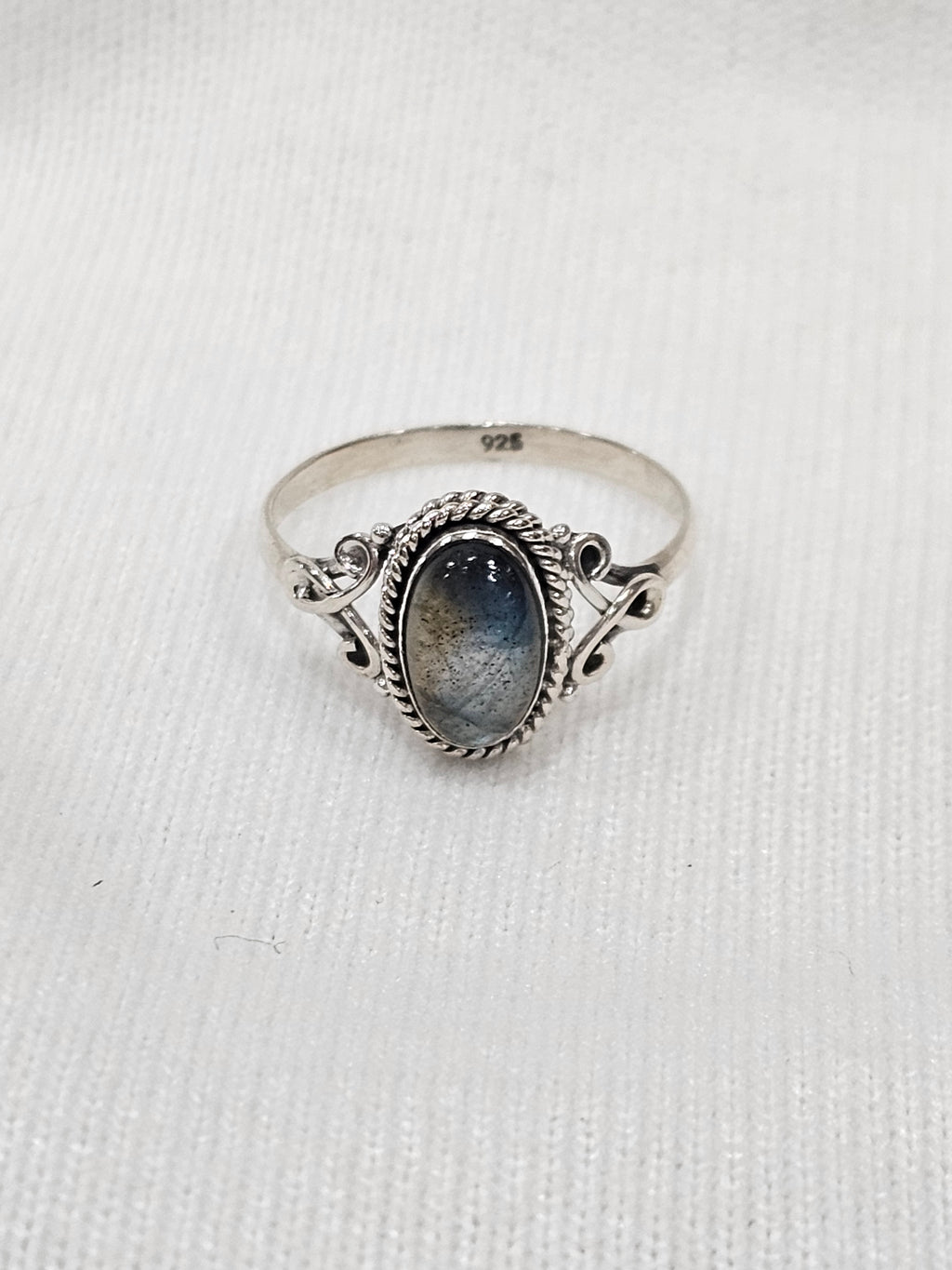 Labradorite Sterling Silver Ring Size 9