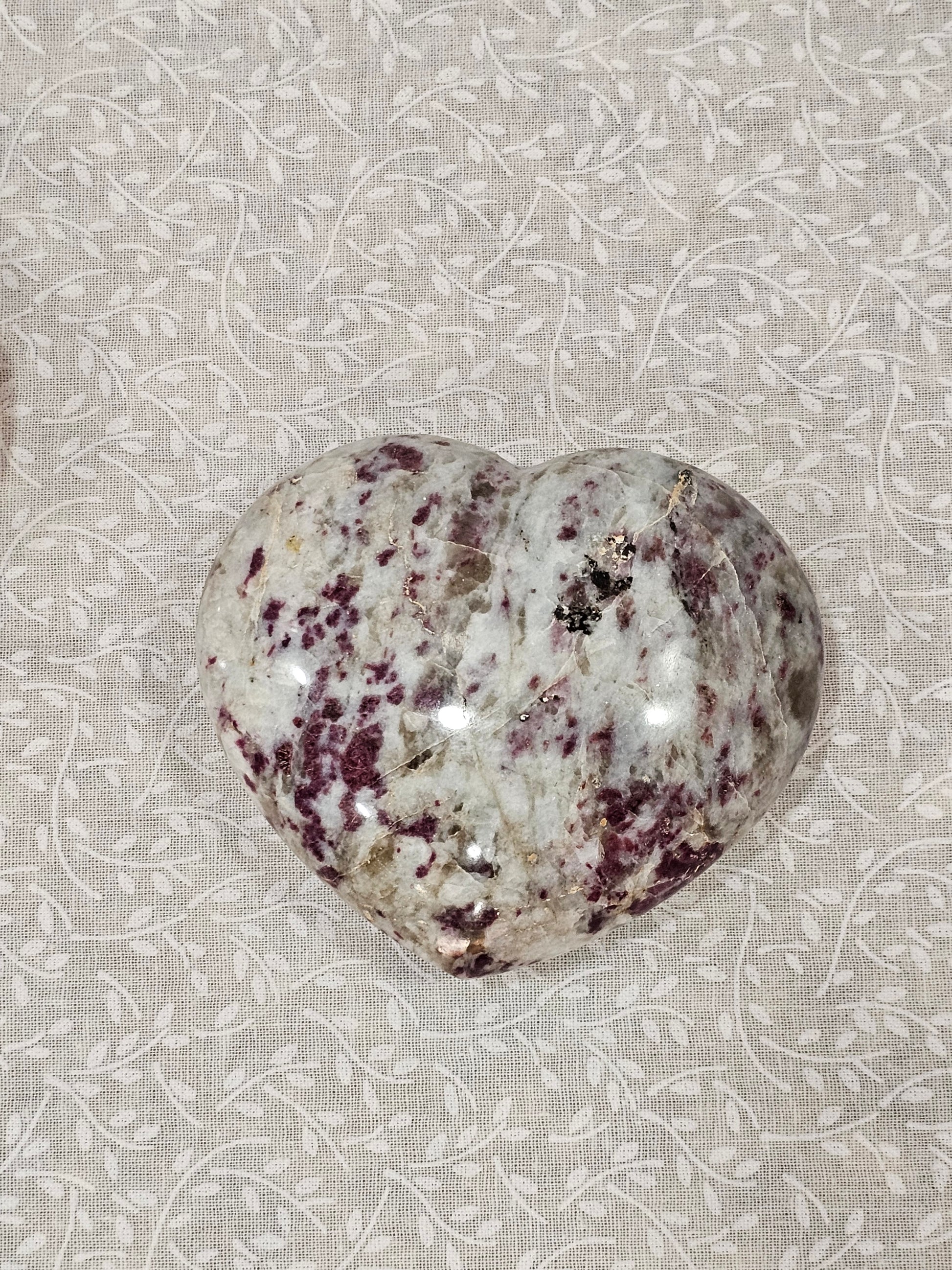 Rubellite Crystal Heart
