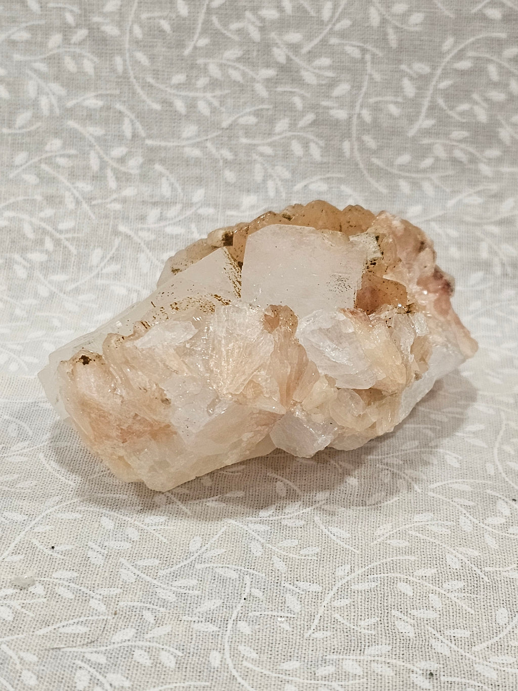 Stillbite with Apophyllite Raw Crystal Cluster