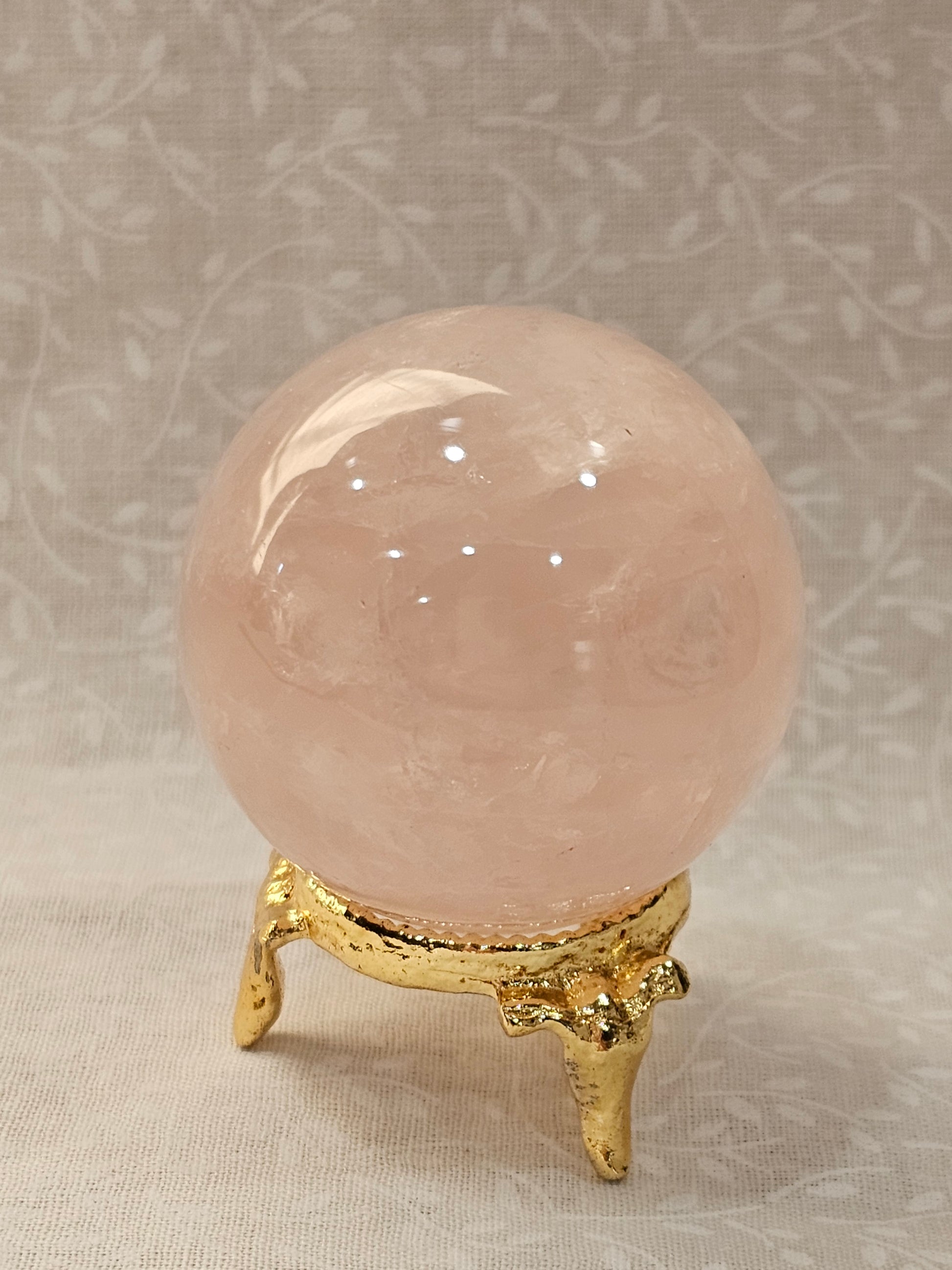 Pink Quartz Crystal Sphere