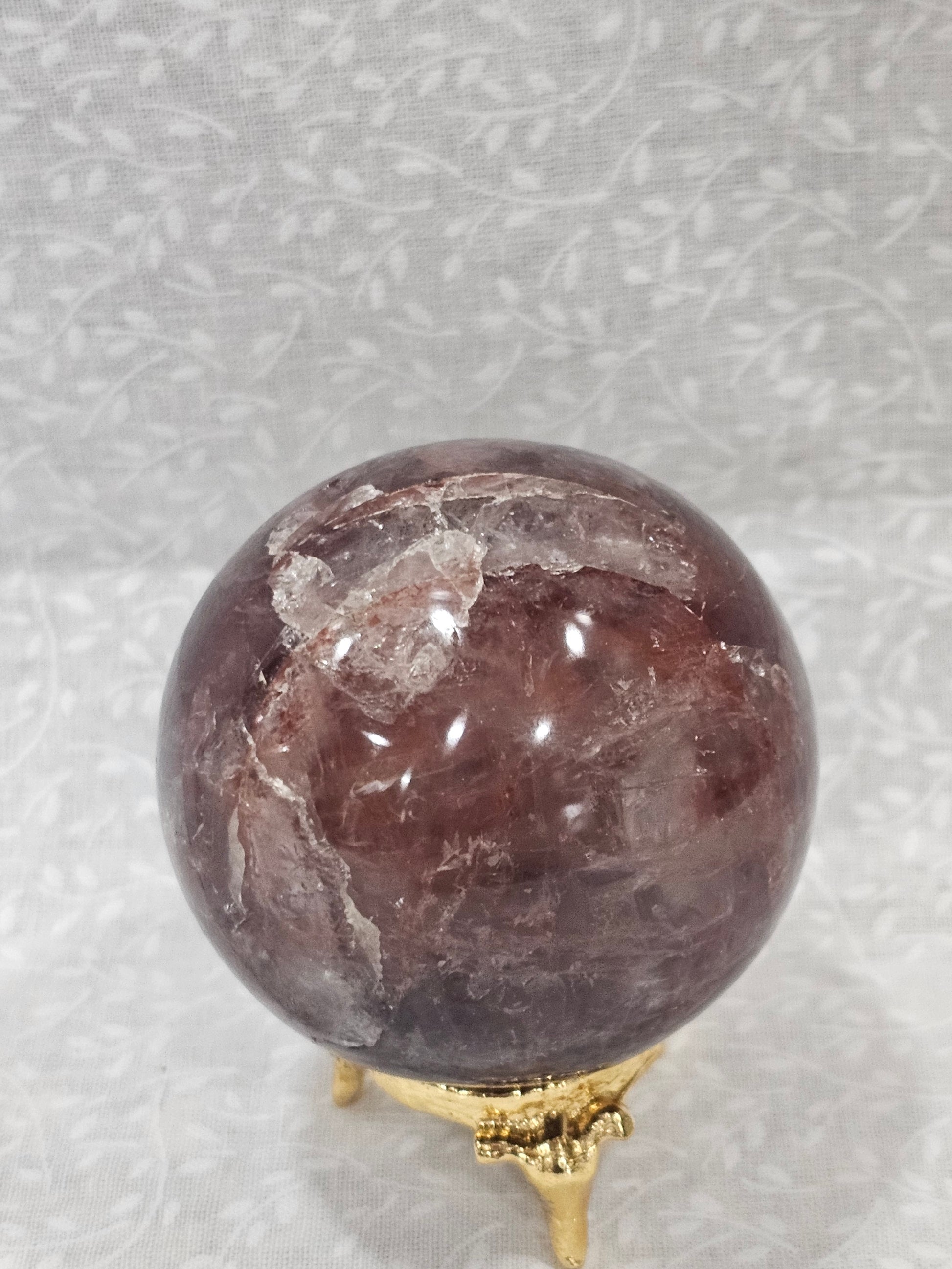 Fire Quartz Crystal Sphere 58mm