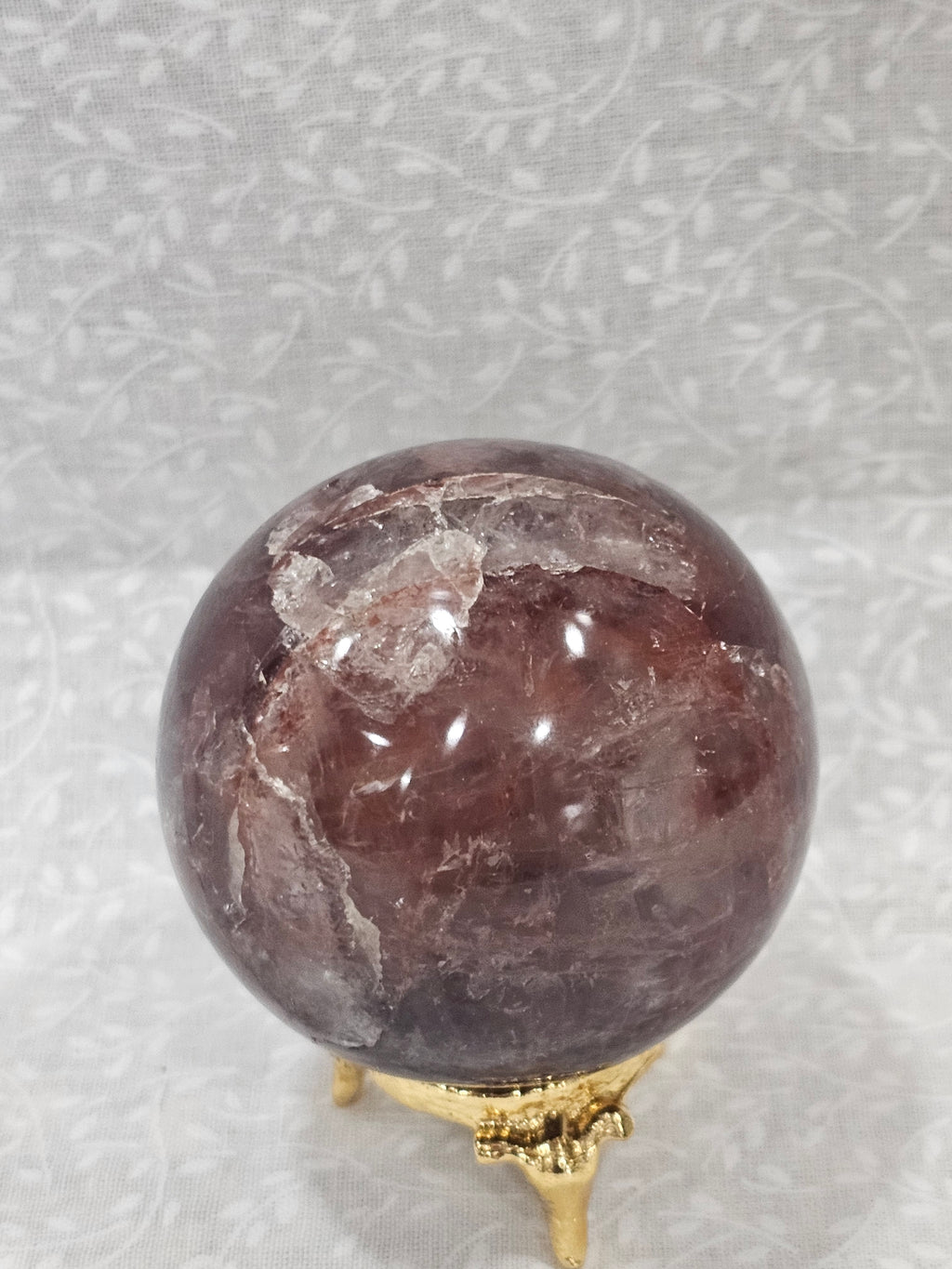 Fire Quartz Crystal Sphere