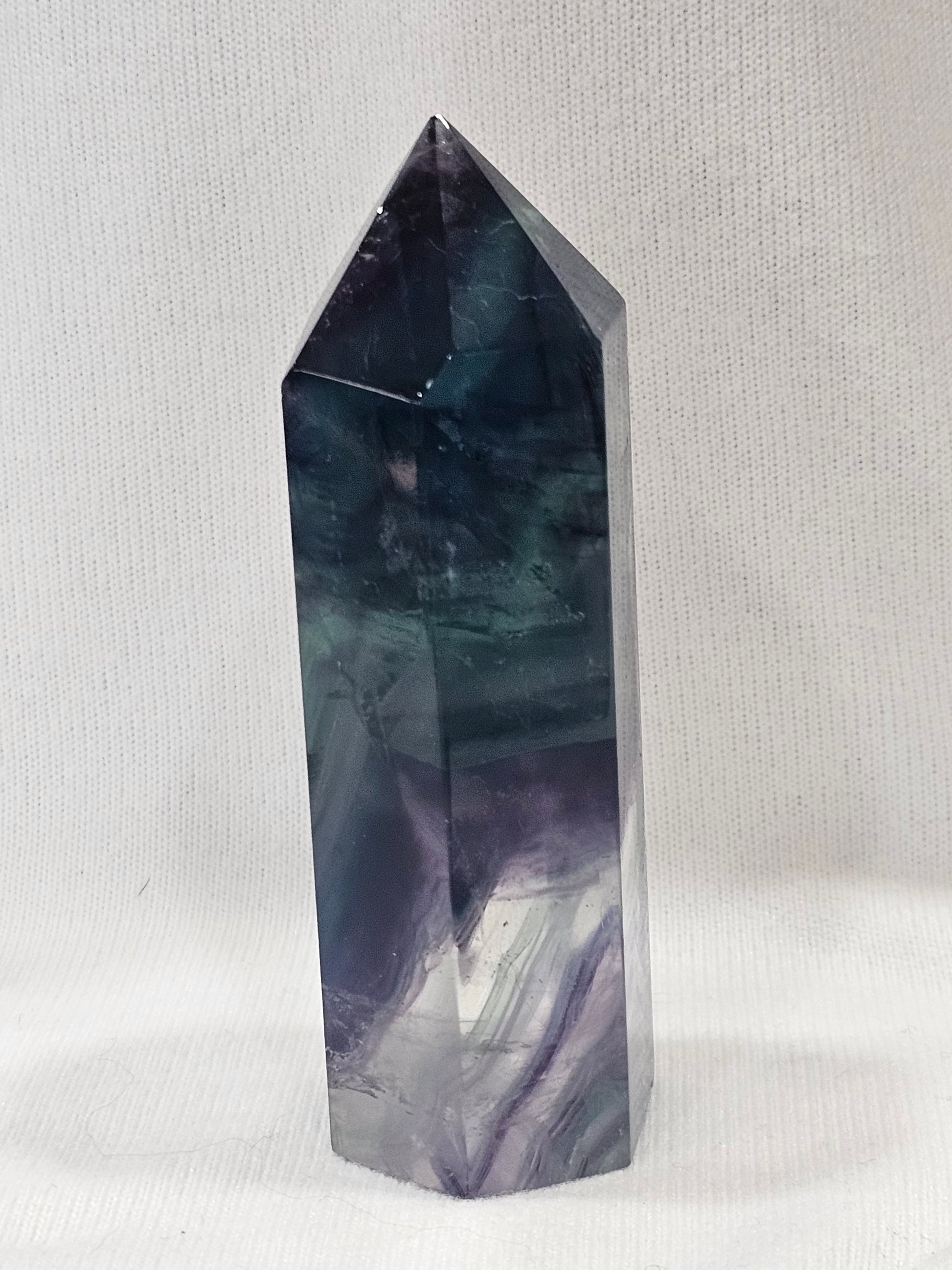 Rainbow Fluorite Crystal Tower