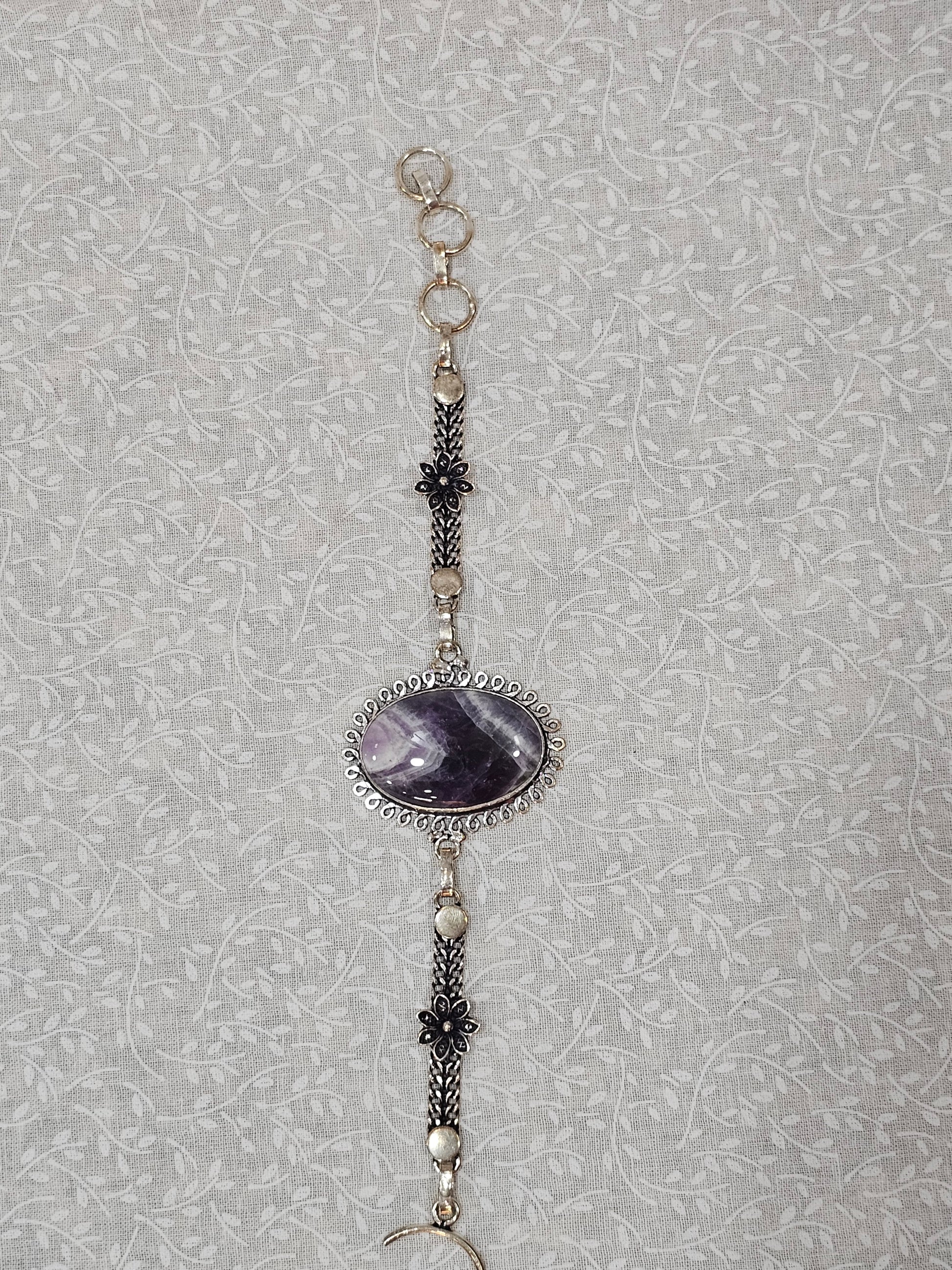 Sterling Silver Amethyst Gemstone Bracelet