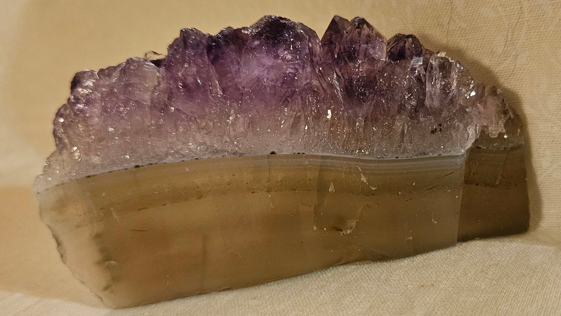 Amethyst Crystal Slab Slice