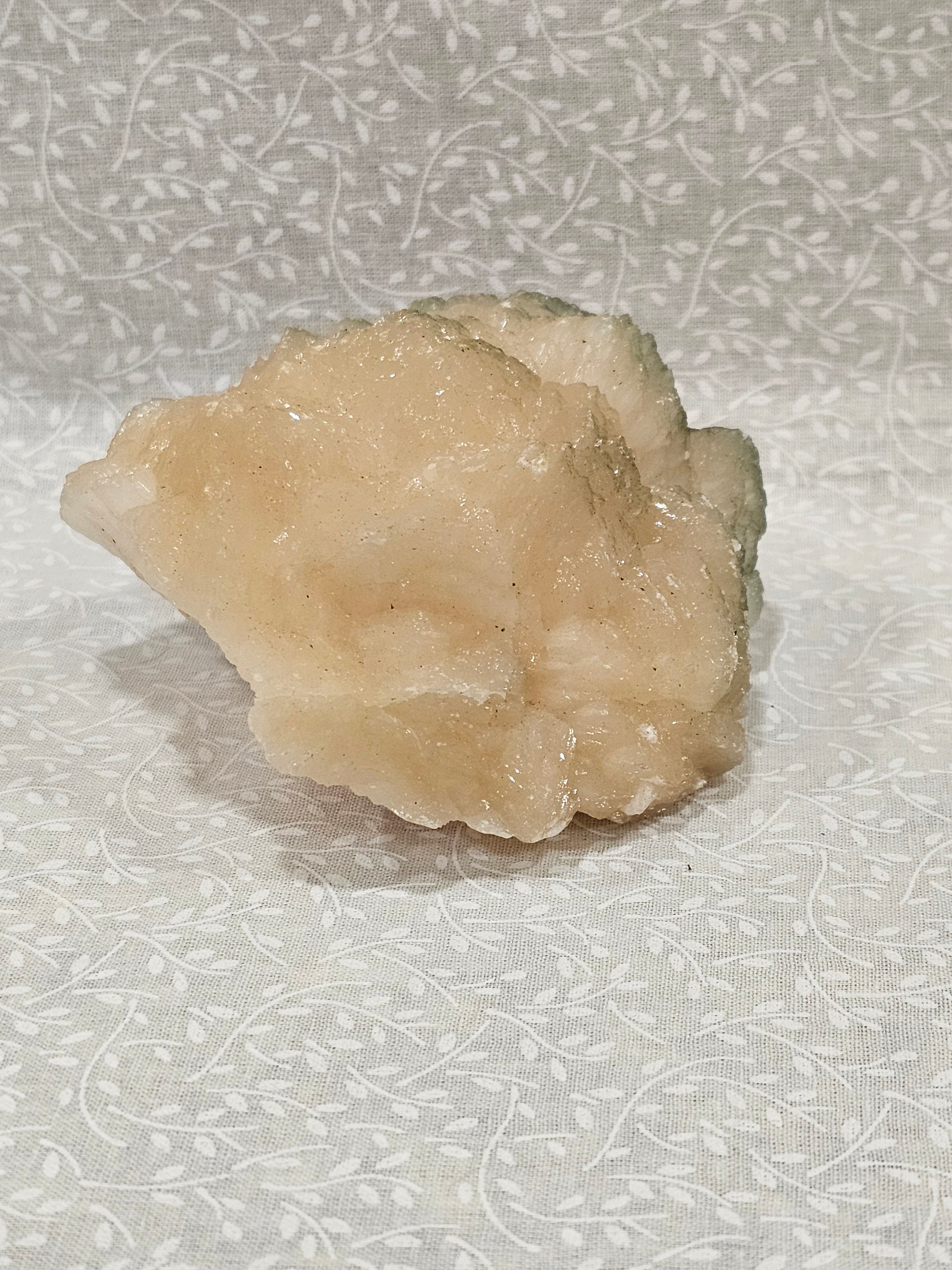 Stillbite with Green Apophyllite Raw Crystal Cluster