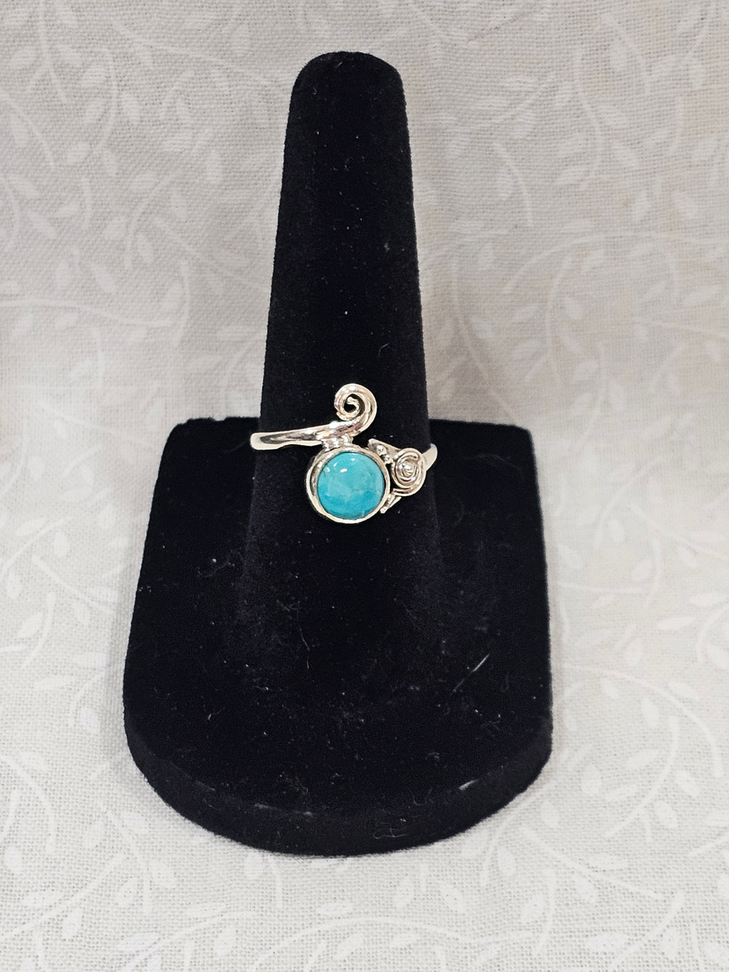 Sterling Silver Sleeping Beauty Turquoise Gemstone Ring 6