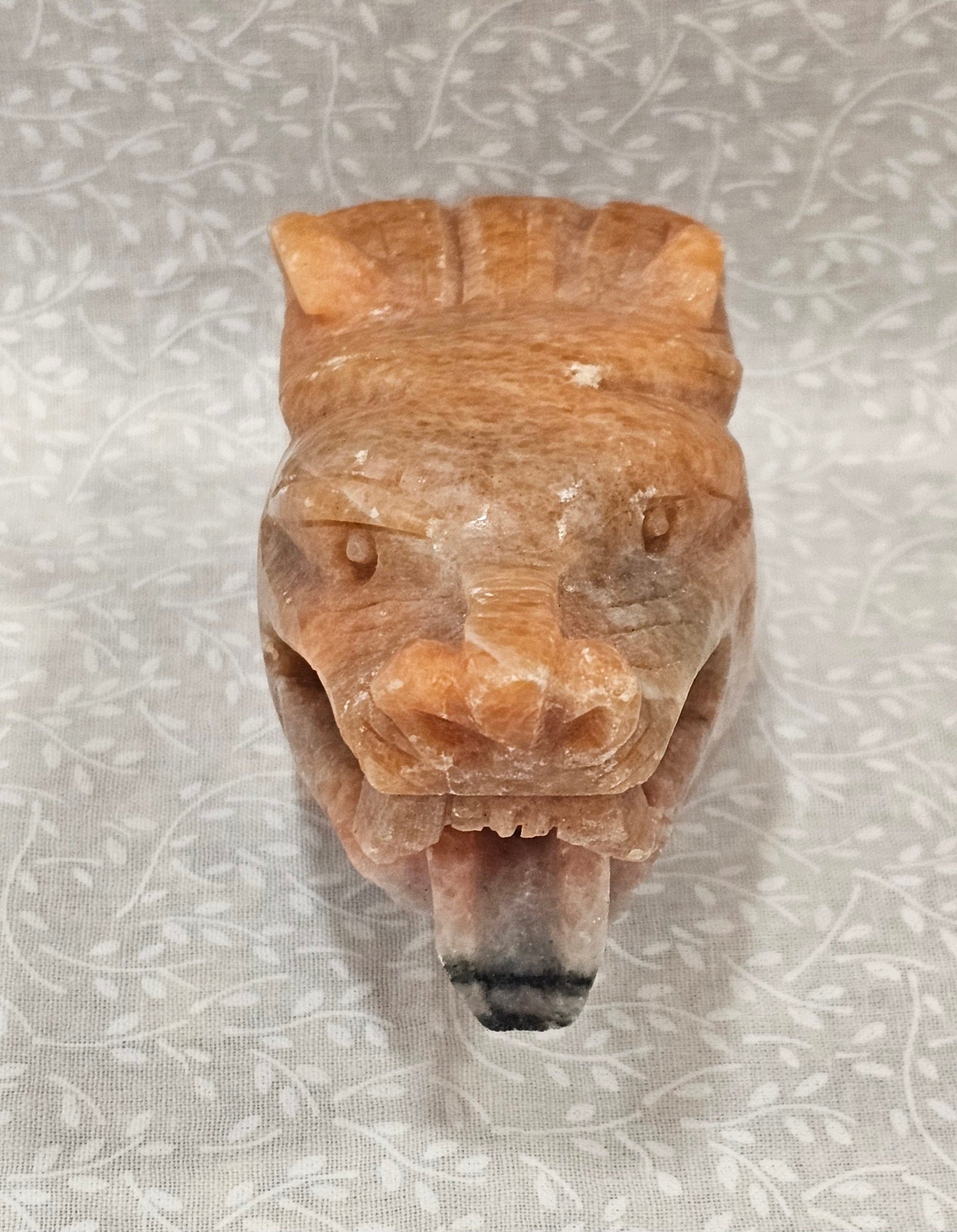 Orange Calcite Crystal Lion