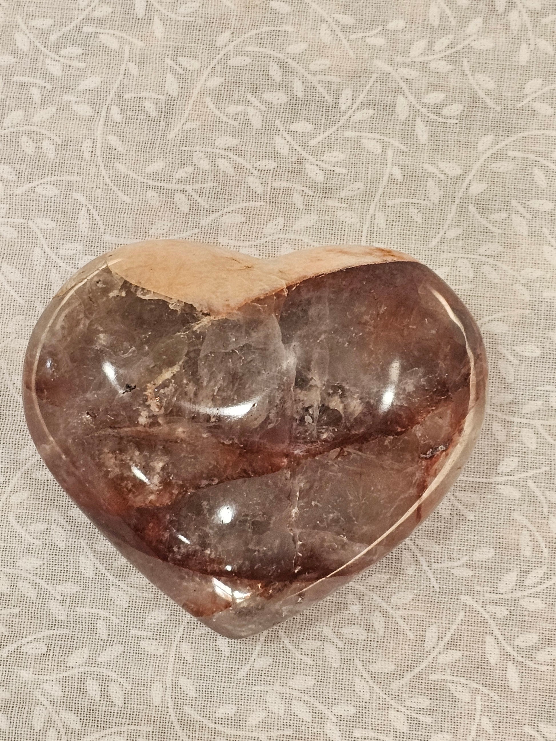 Hematoid Quartz Also called Fire Quartz Crystal Heart
