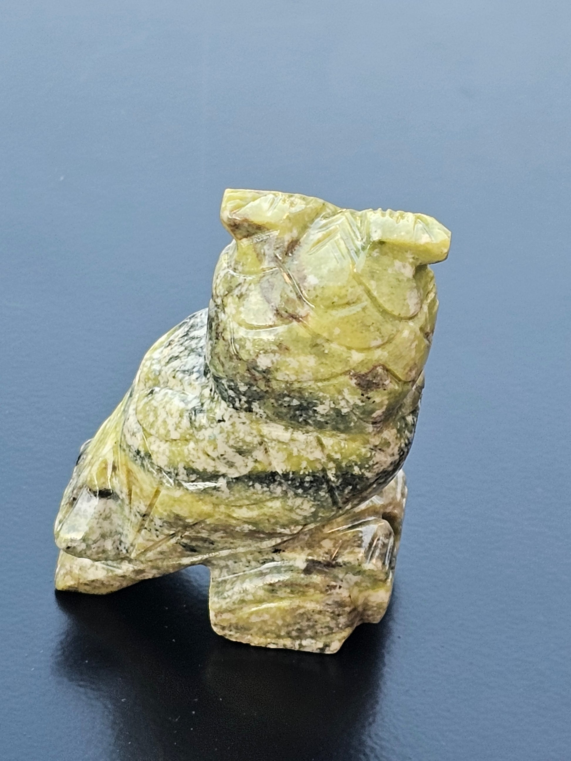 Serpentine Crystal Owl