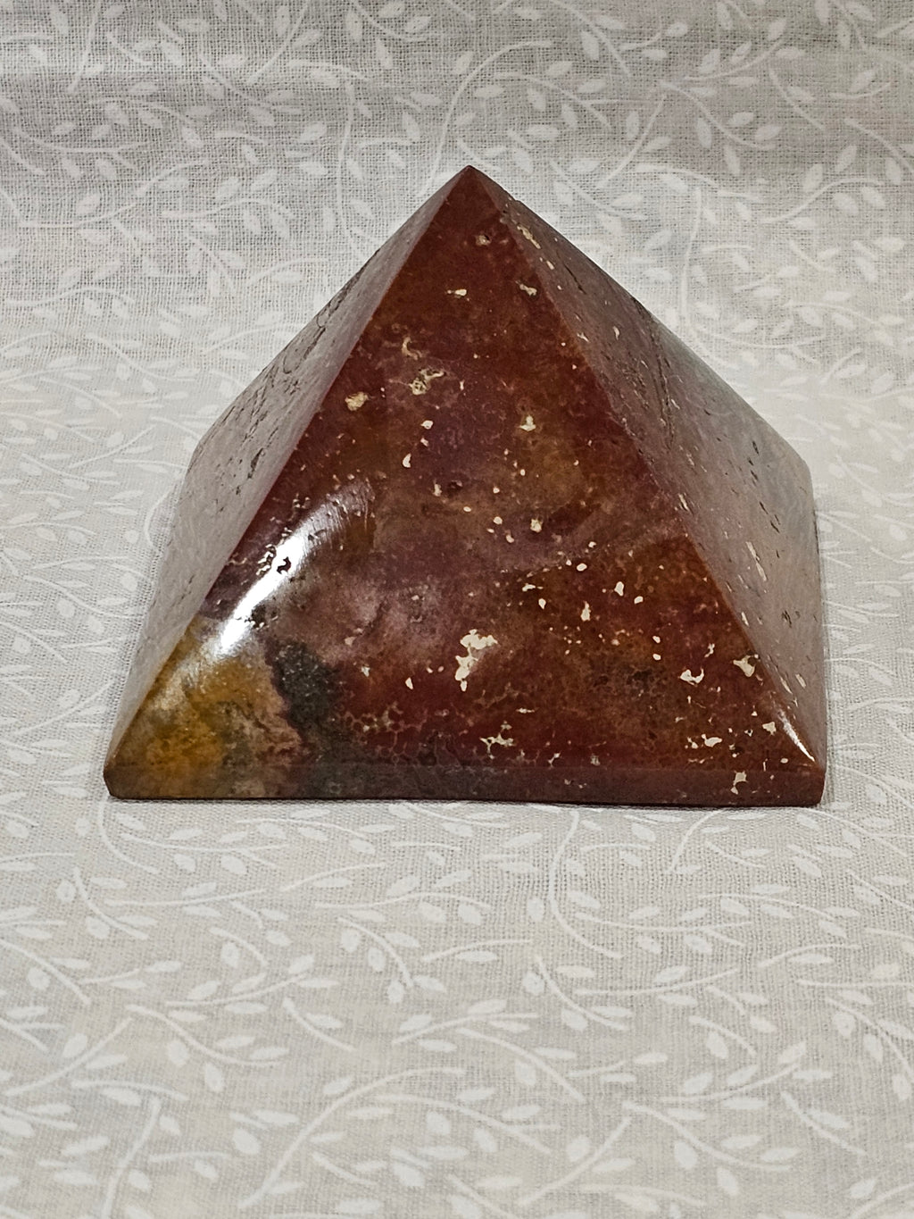 Red Jasper Crystal Pyramid 3 Inch