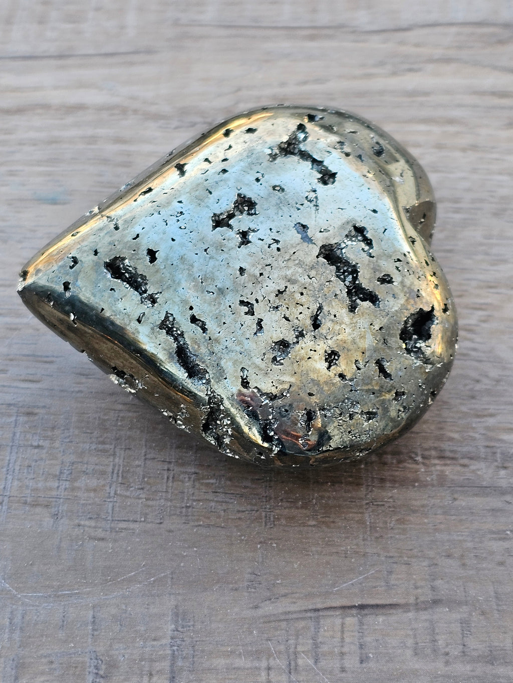Pyrite Crystal Heart - Fool's Gold