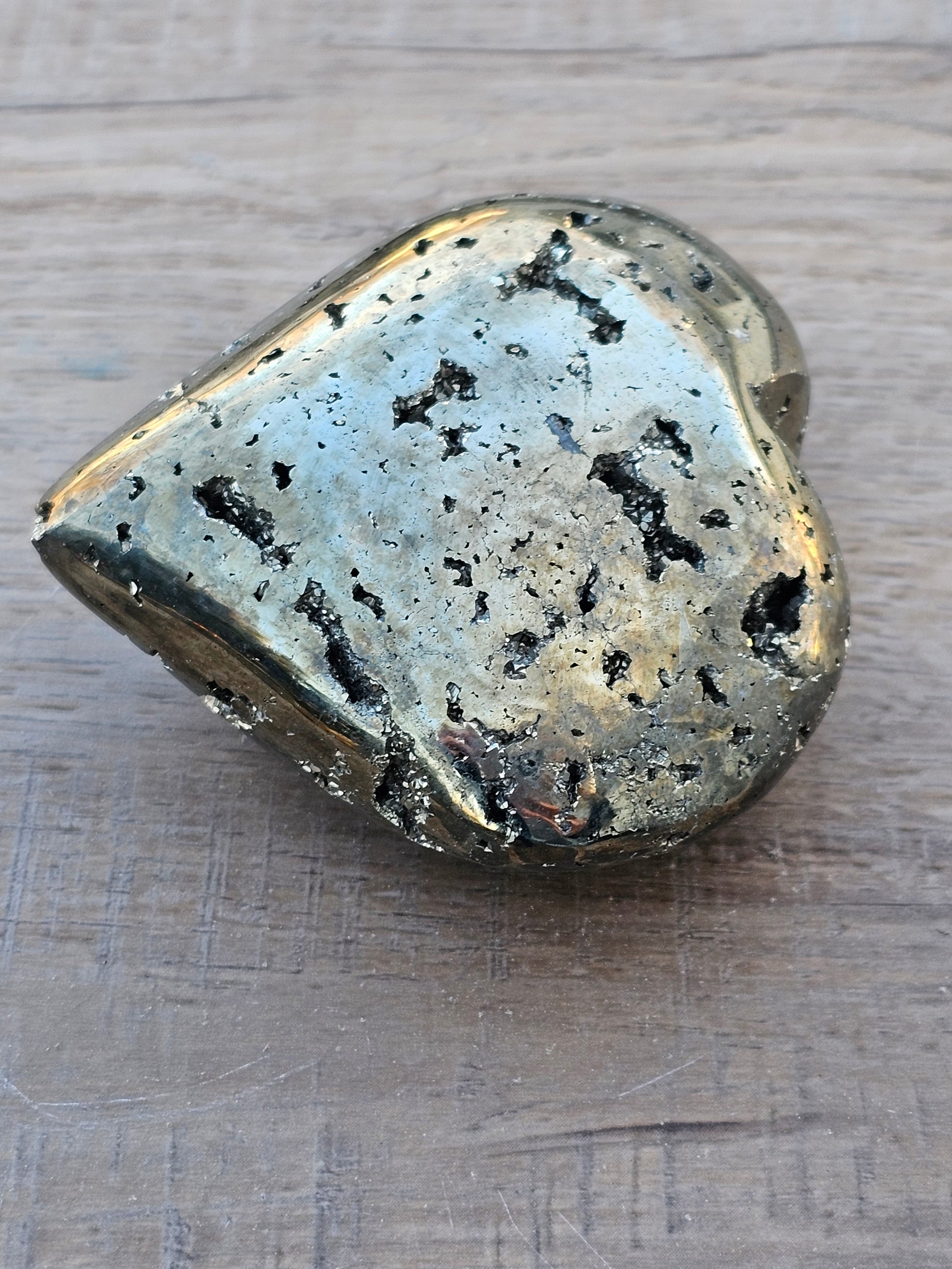 Pyrite Crystal Heart - Fool's Gold